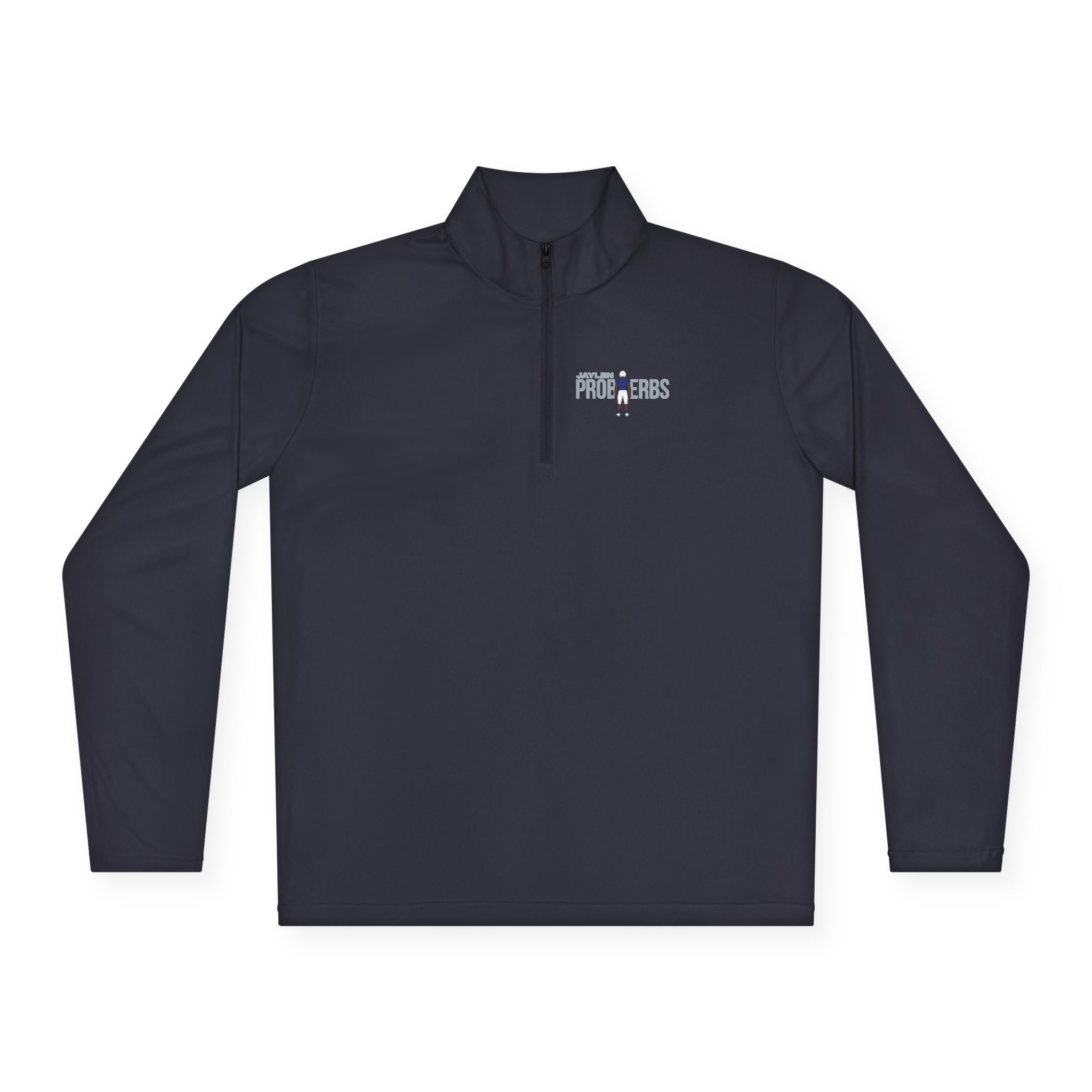 Q-Zip Pullover — character_player_name in Navy
