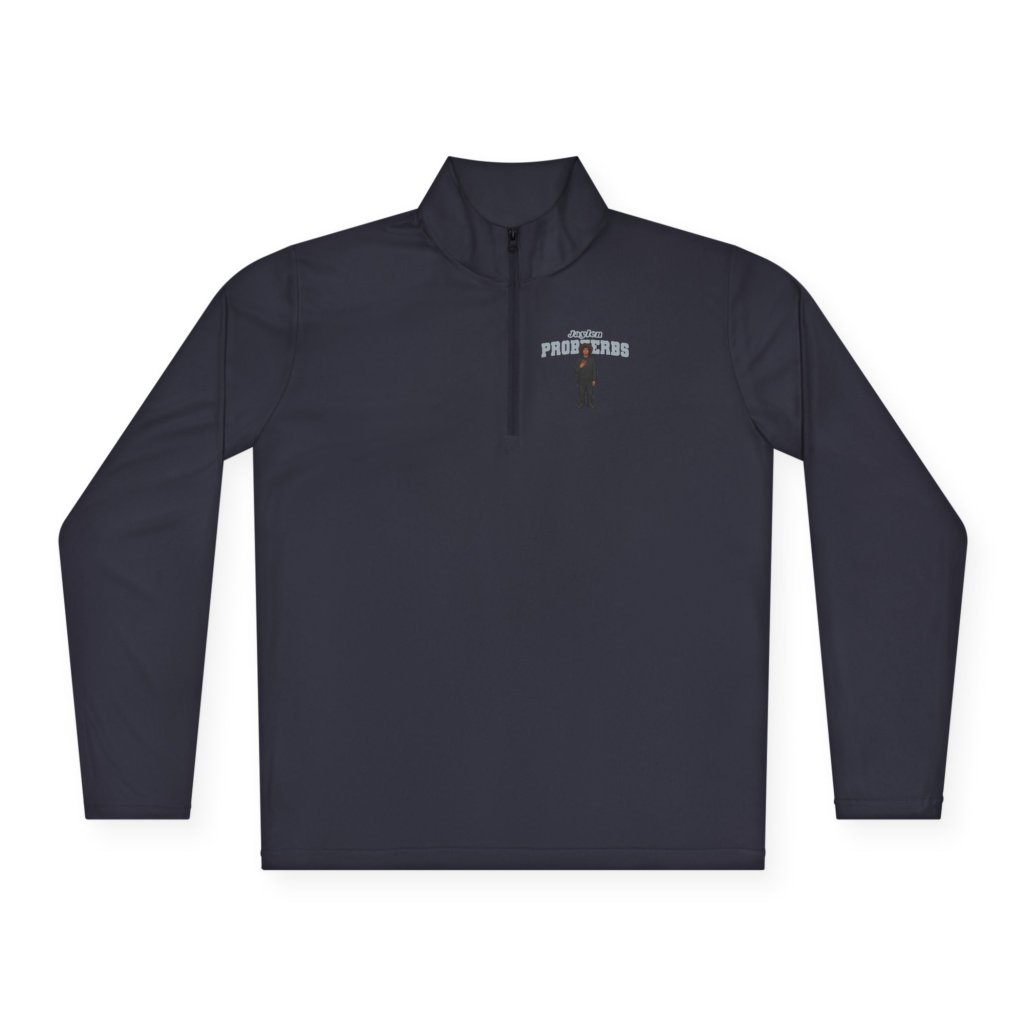 Q-Zip Pullover — character_name_arch in Navy