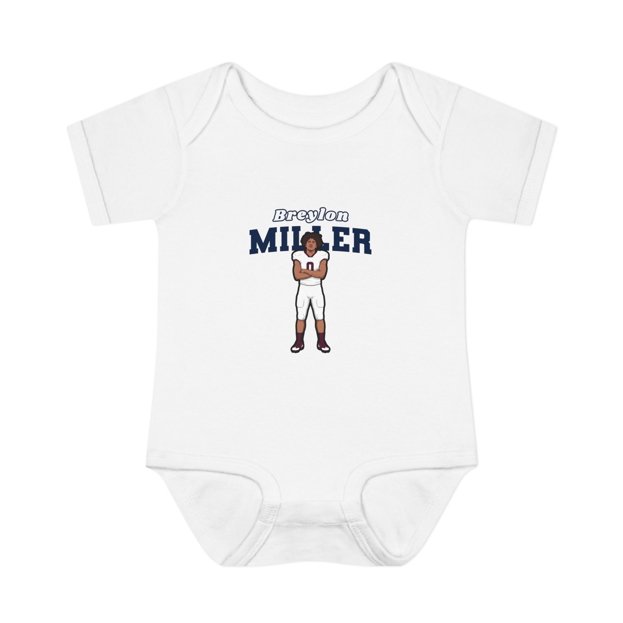 Baby Onesie — character_name_arch in White