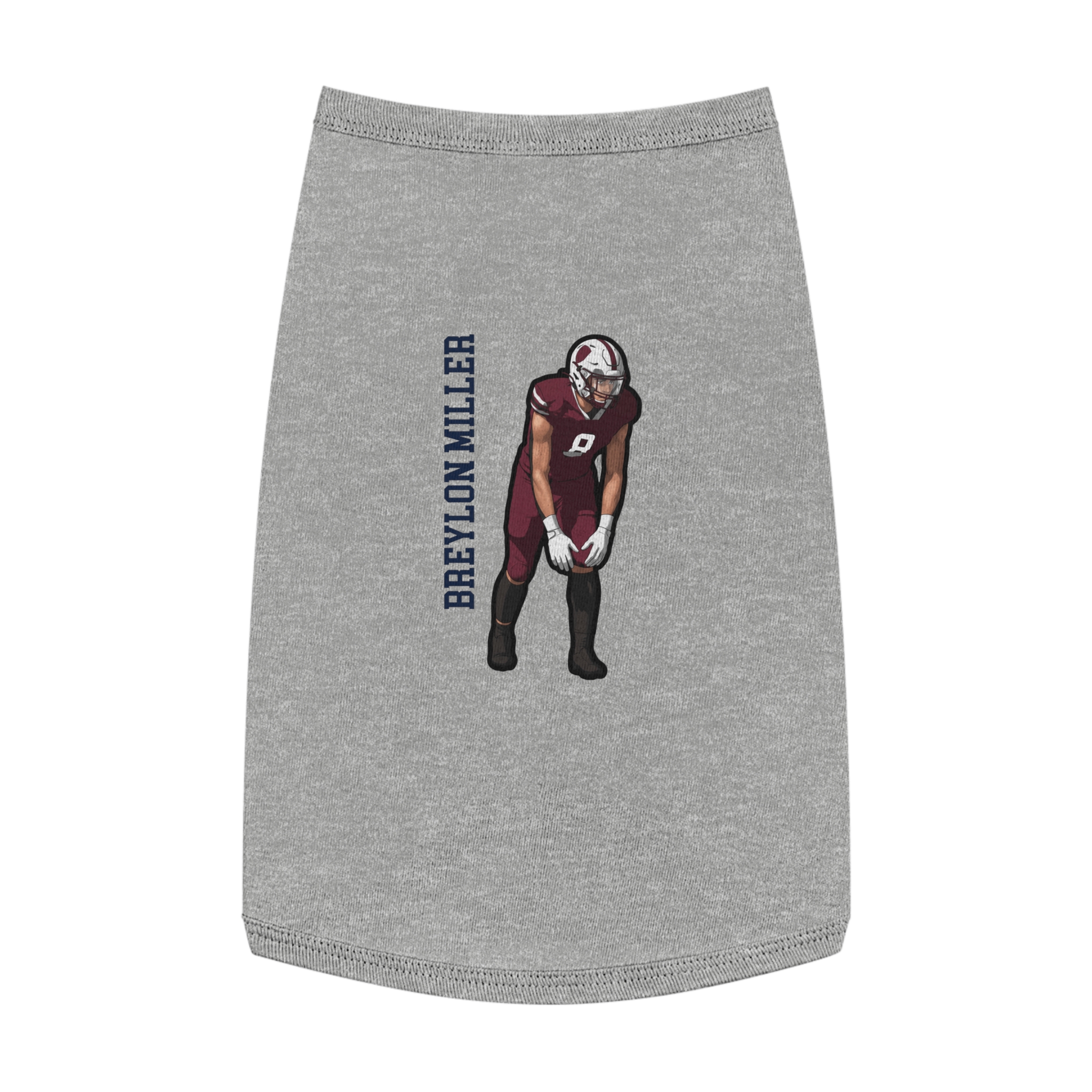Pet Tank Top — character_name_vertical in White