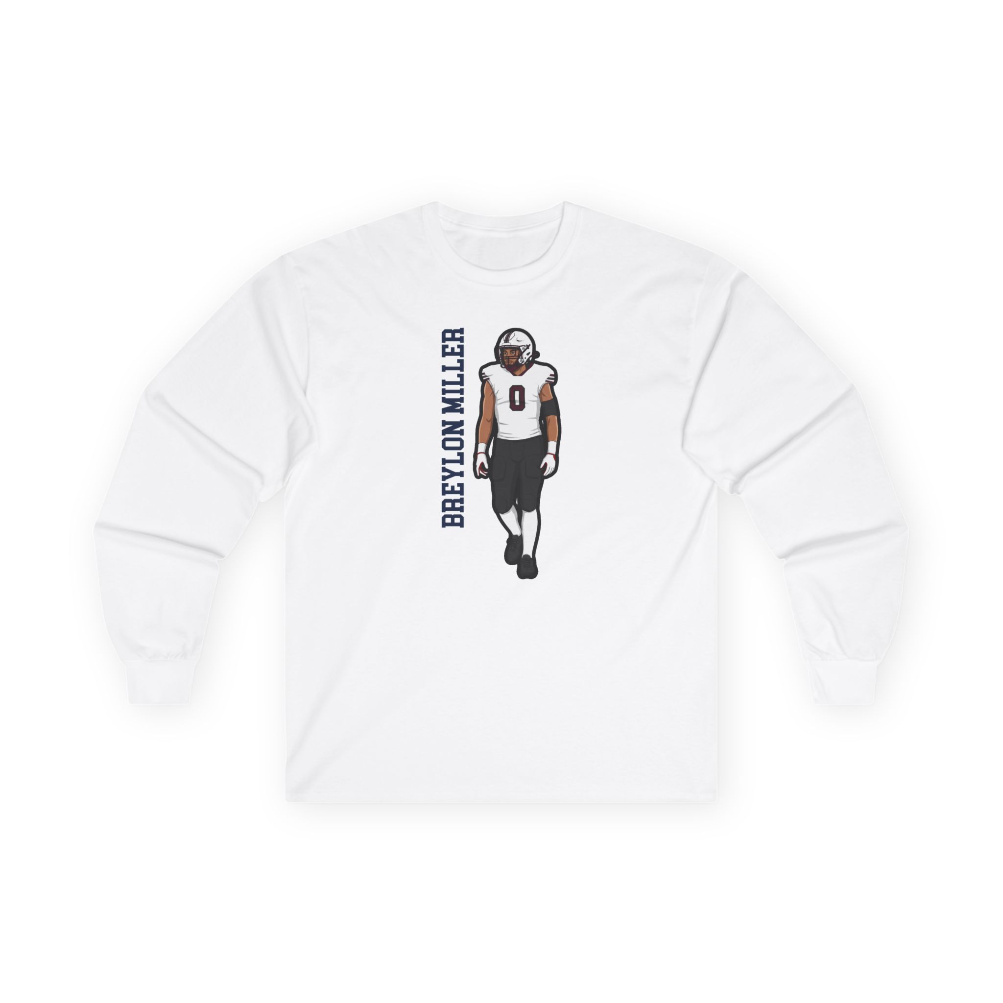 Long Sleeve Tee — character_name_vertical in White