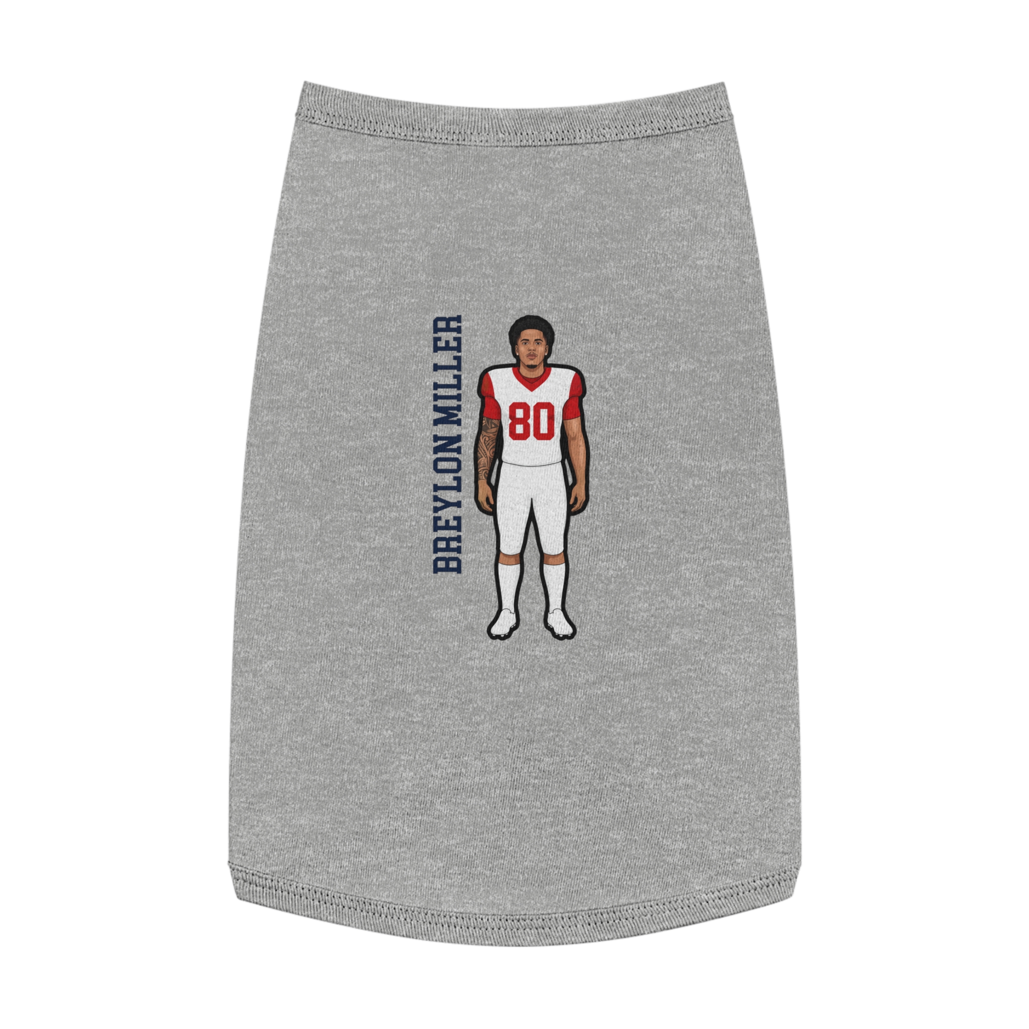 Pet Tank Top — character_name_vertical in White