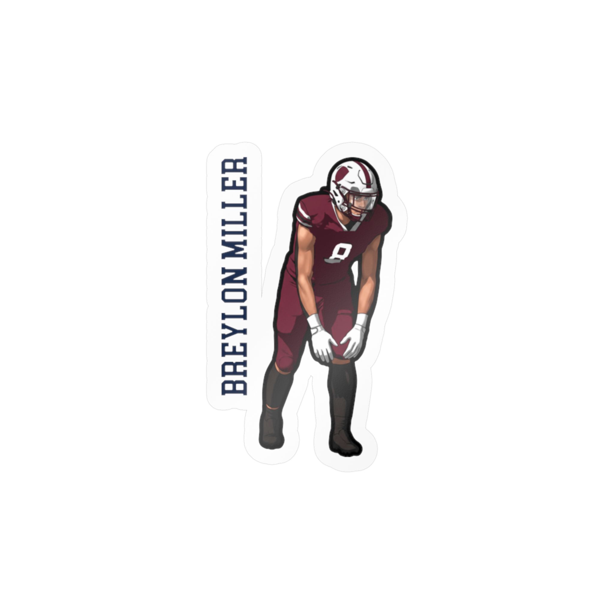 Vinyl Sticker — character_name_vertical in Classic