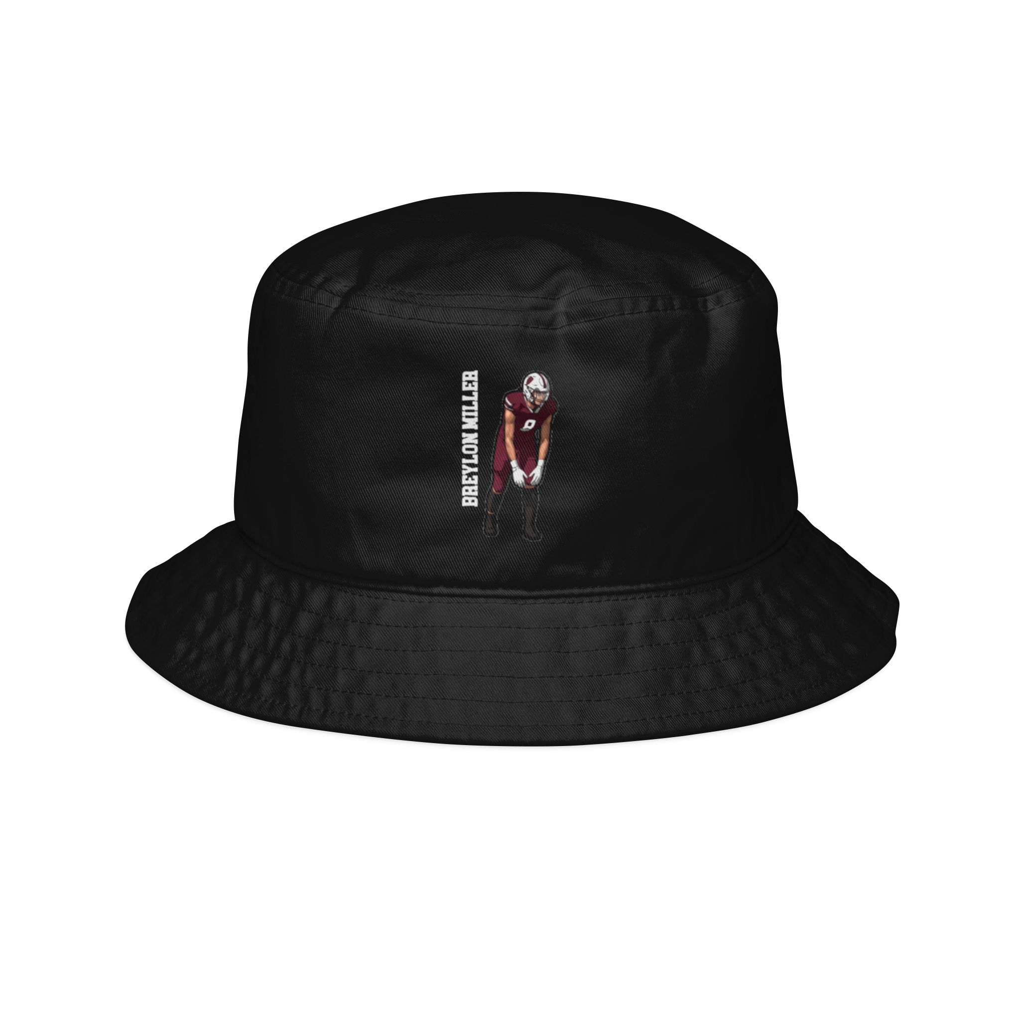Bucket Hat — character_name_vertical in Black