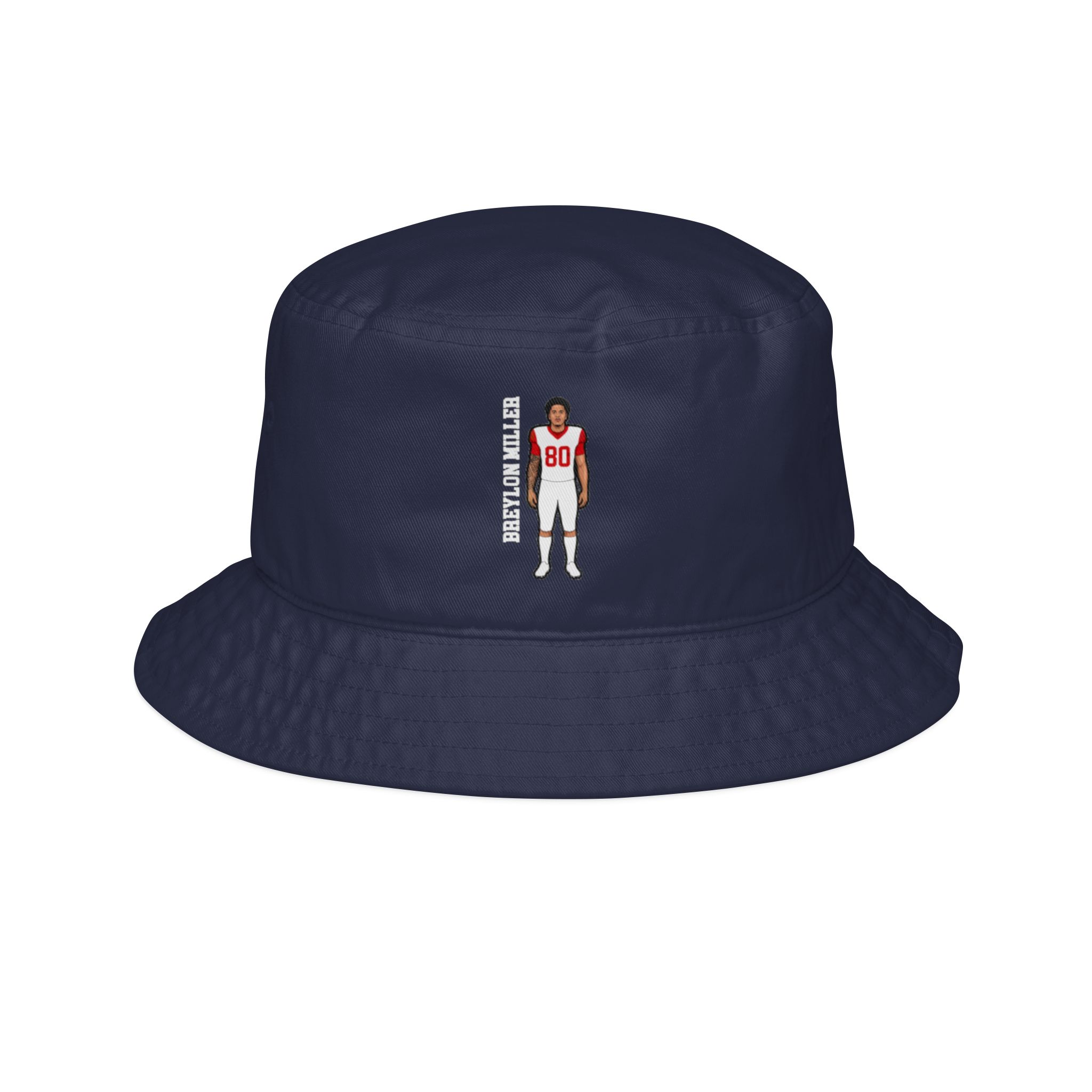 Bucket Hat — character_name_vertical in Navy