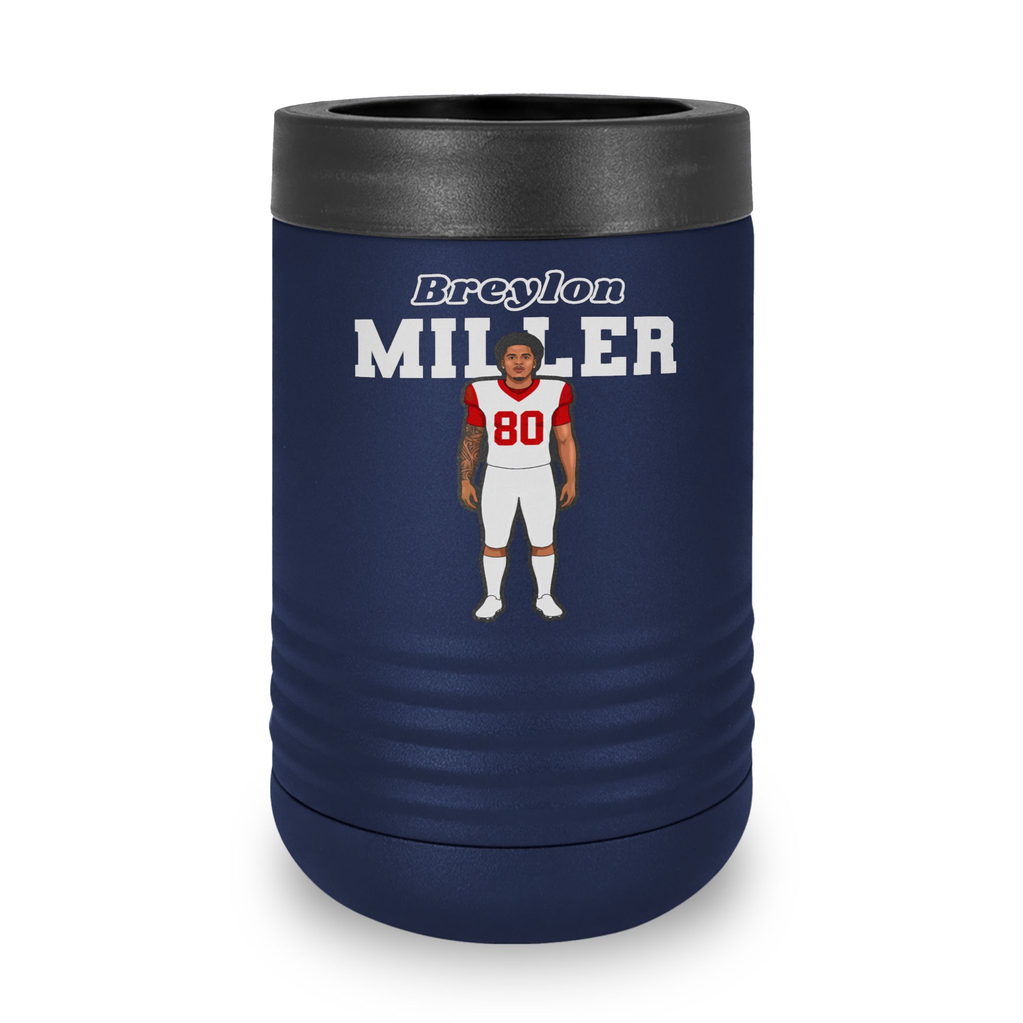 Stainless Can Cooler — character_name_arch in Navy