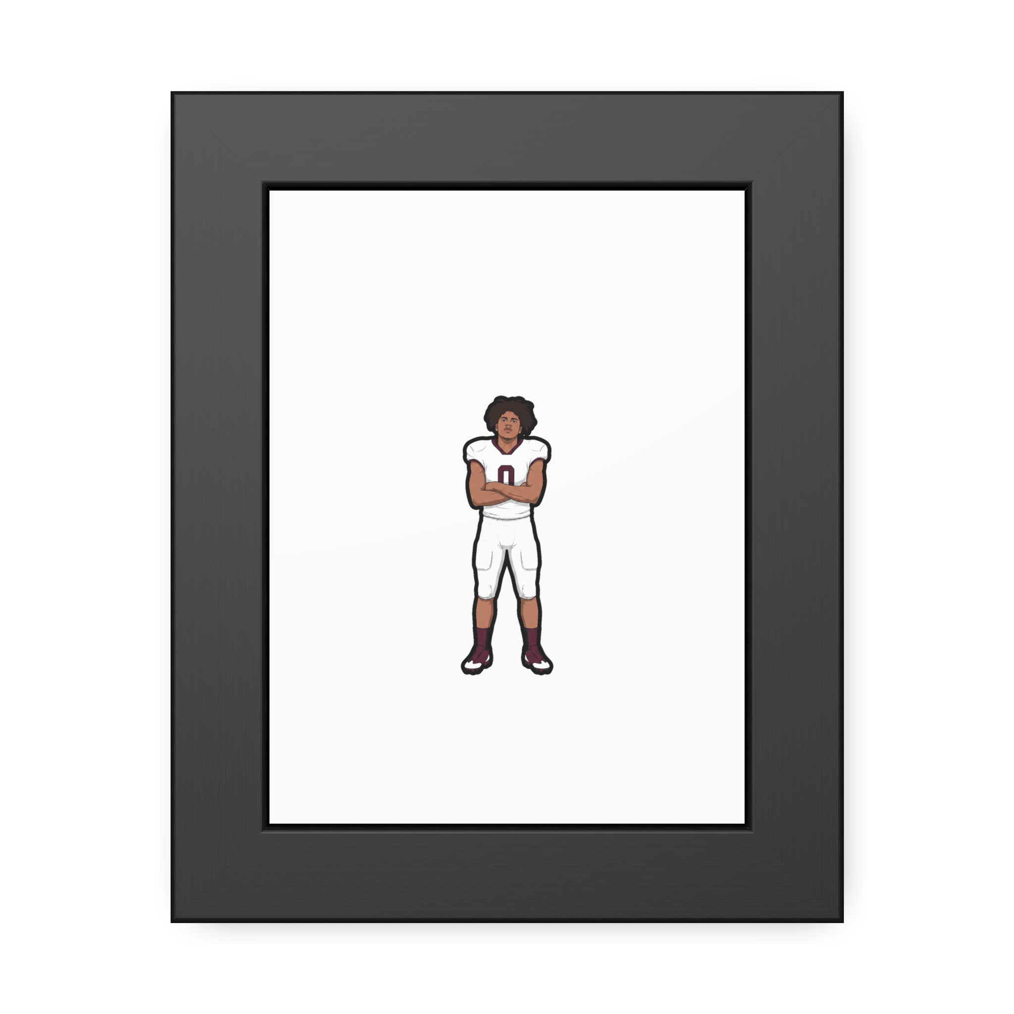 Framed Poster — character_name_arch in Black