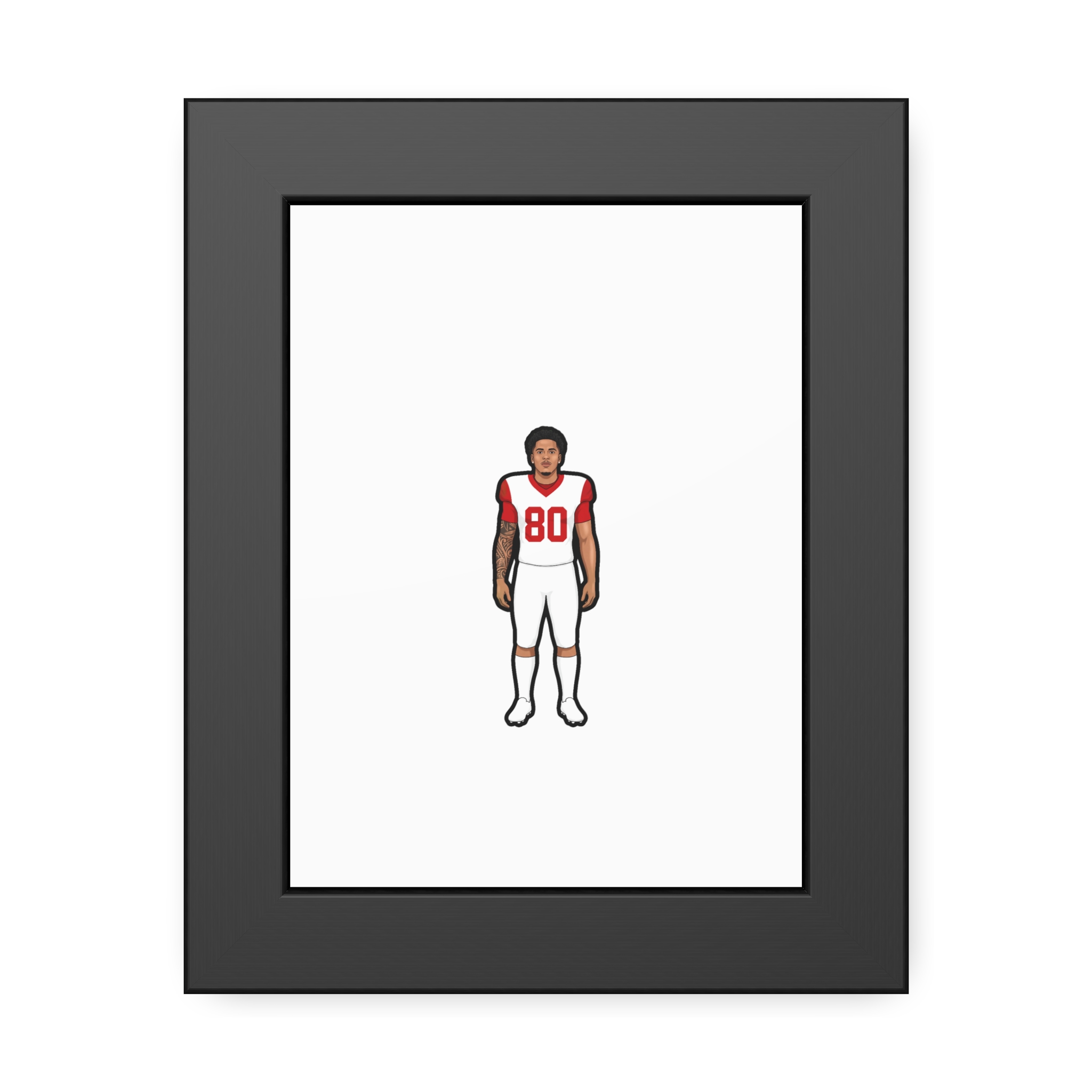 Framed Poster — character_name_arch in Black