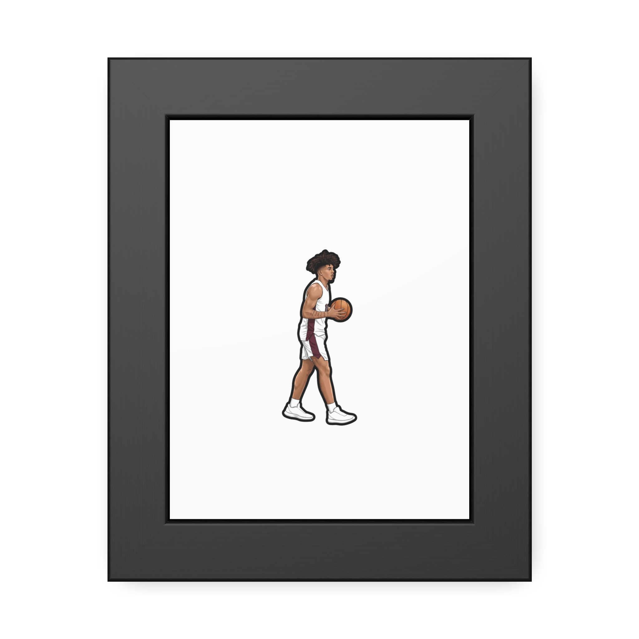 Framed Poster — character_name_arch in Black