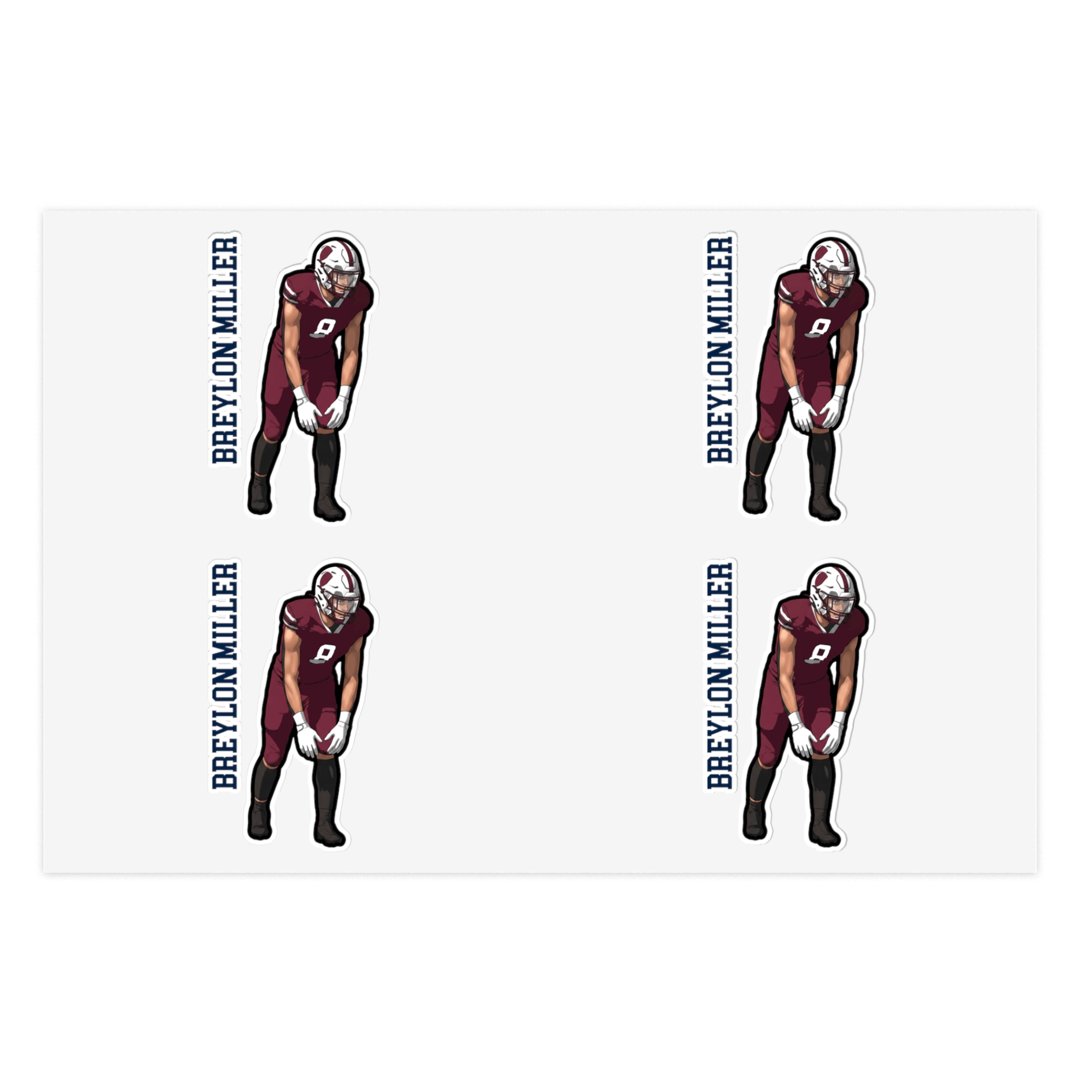 Sticker Sheet — character_name_vertical in Classic