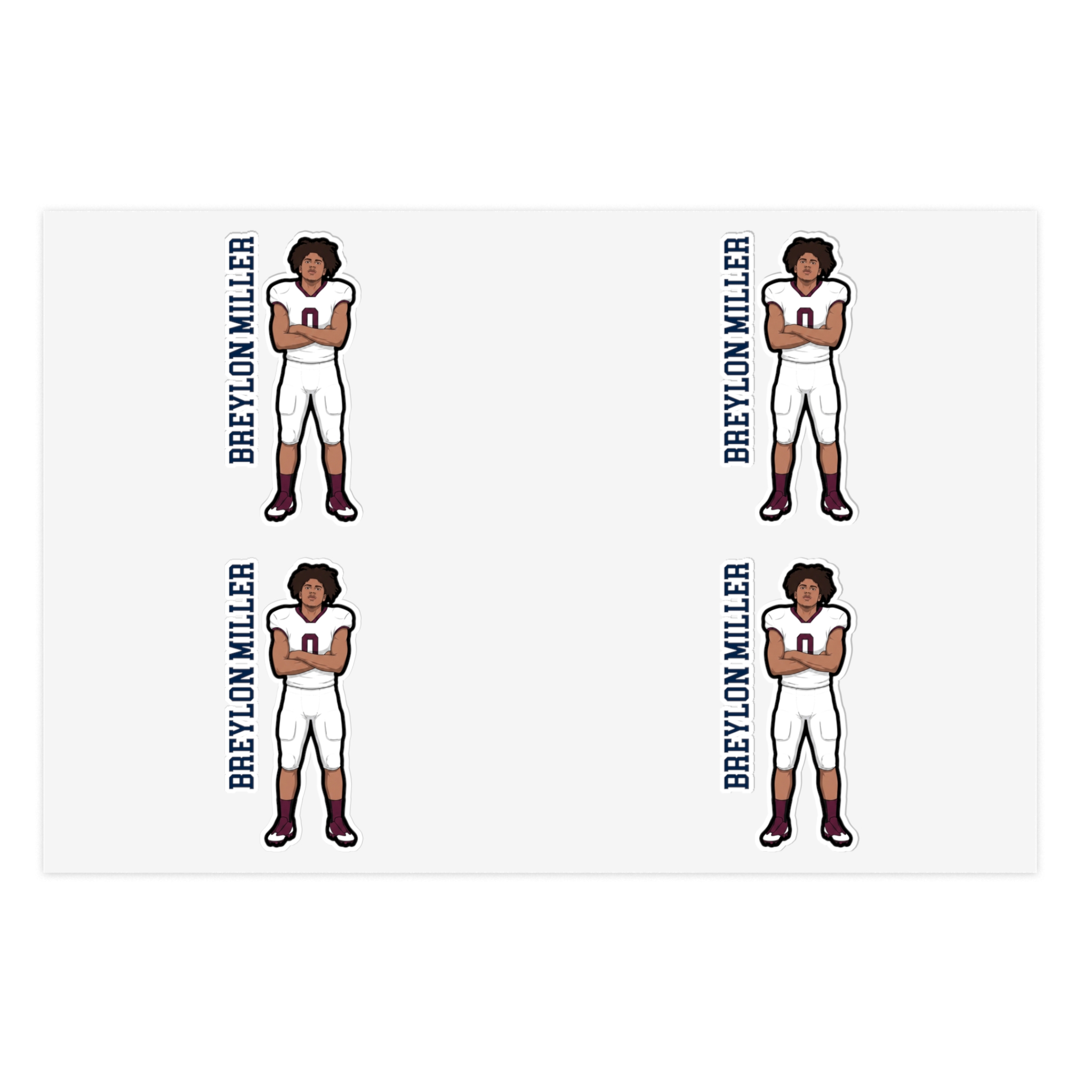 Sticker Sheet — character_name_vertical in Classic