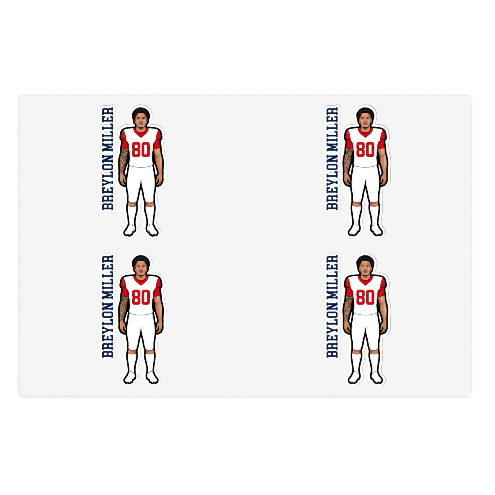 Sticker Sheet — character_name_vertical in Classic