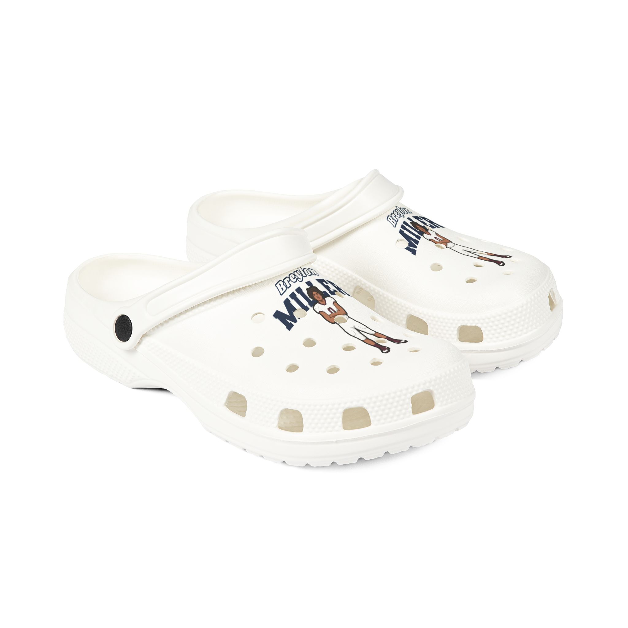 Rubber Clogs — character_name_arch in White