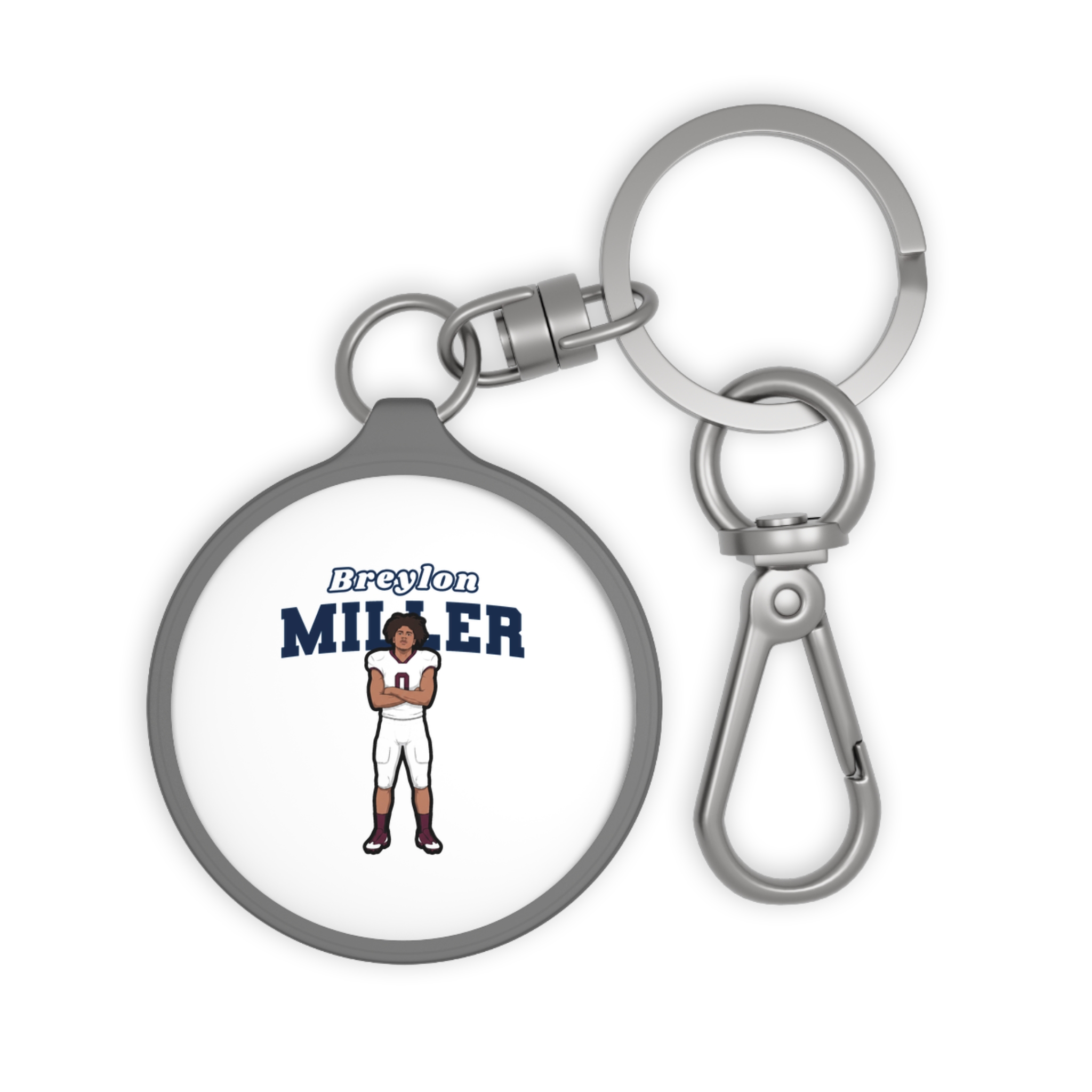 Keychain — character_name_arch in Grey