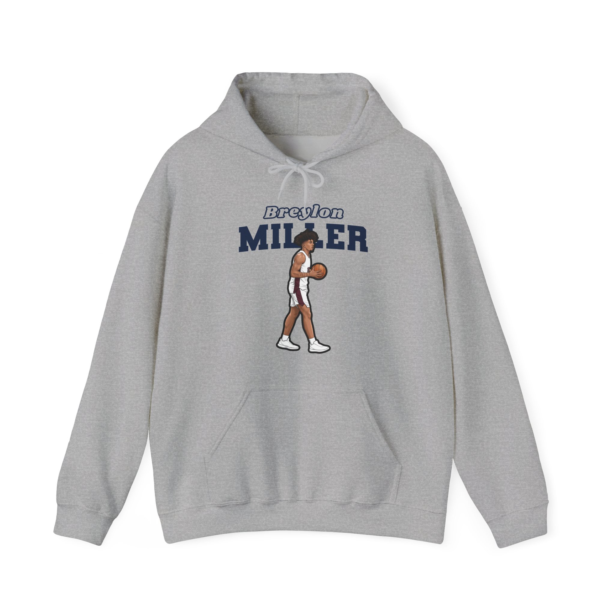 Hoodie — character_name_arch in Grey