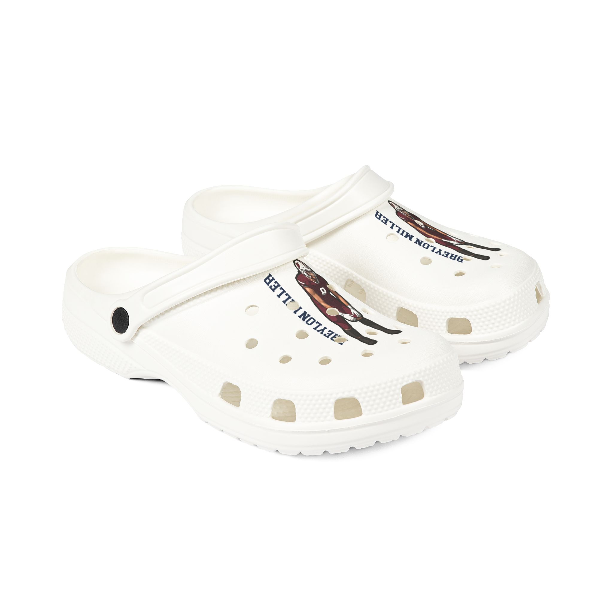 Rubber Clogs — character_name_vertical in White
