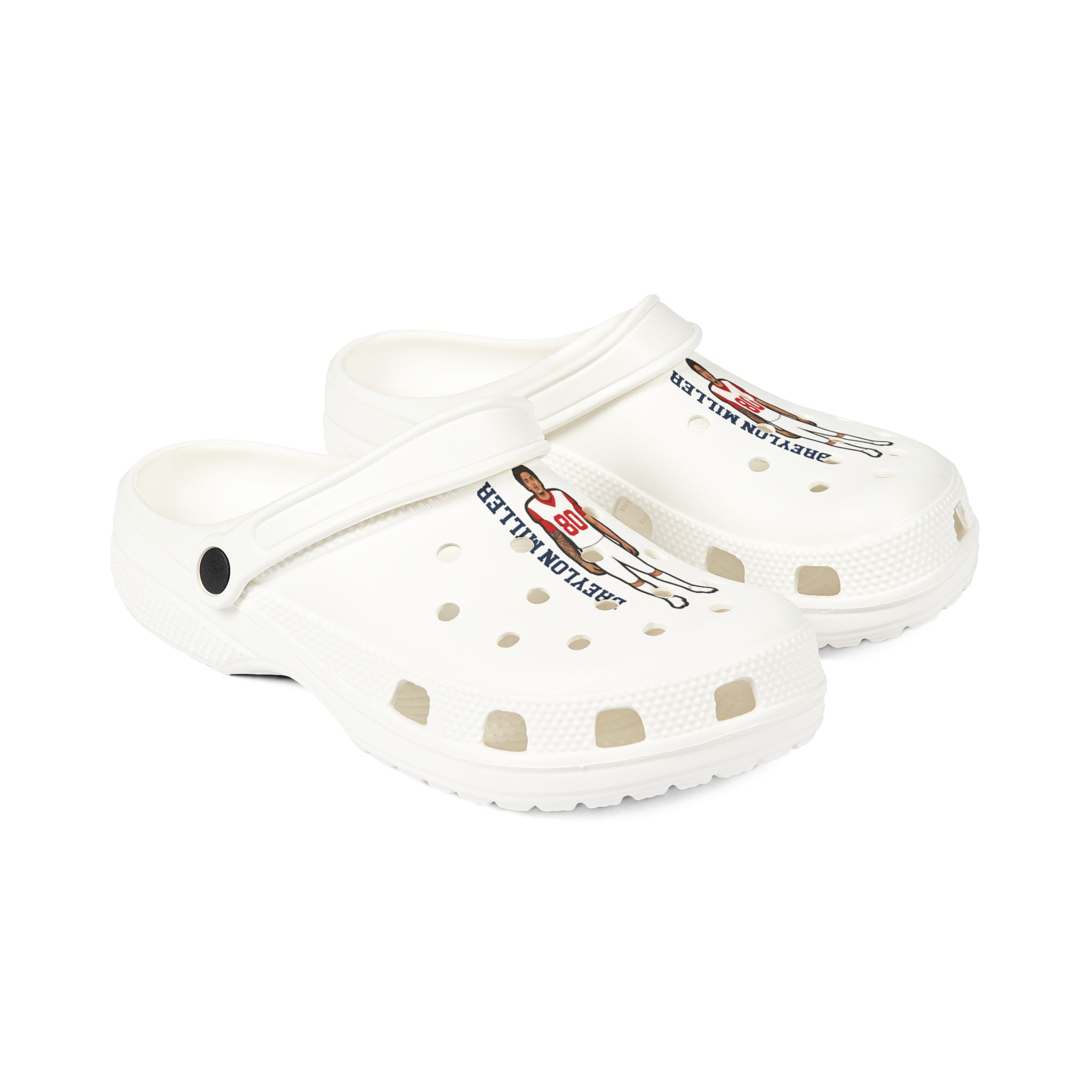 Rubber Clogs — character_name_vertical in White
