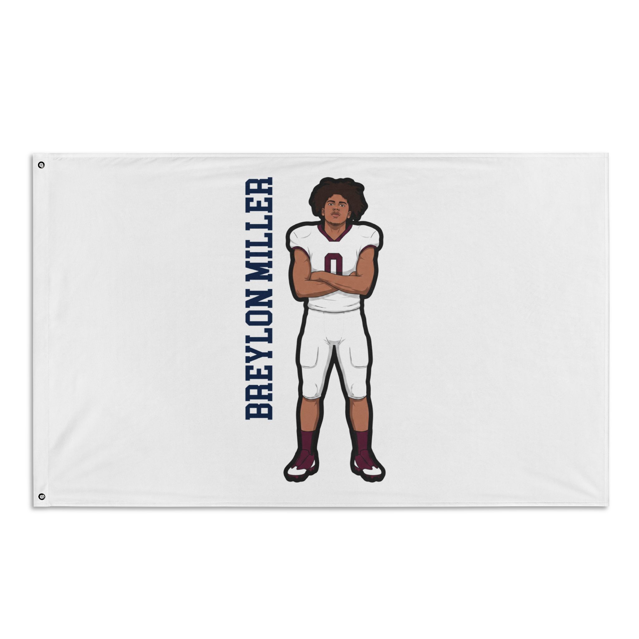 Flag (35 × 56 in) — character_name_vertical in Classic
