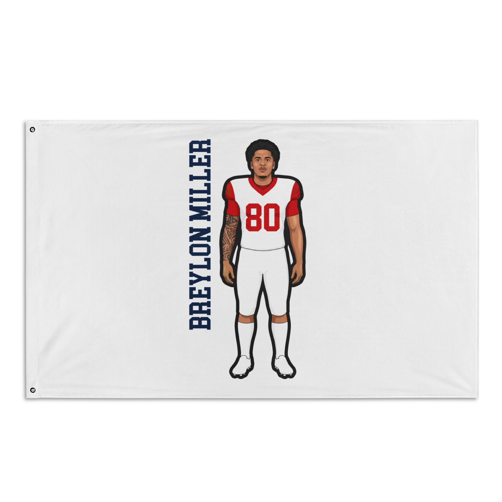 Flag (35 × 56 in) — character_name_vertical in Classic