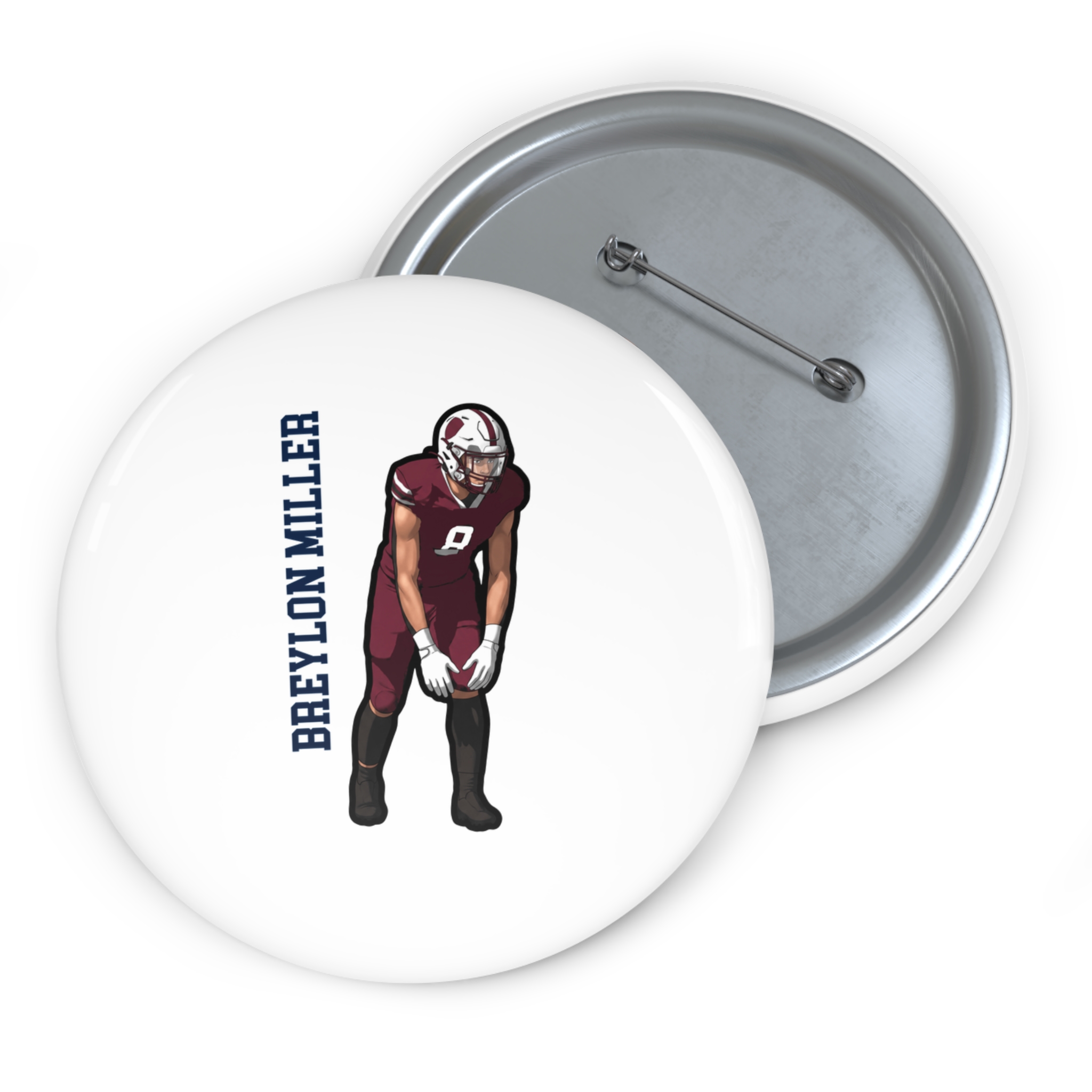 Game Day Pin — character_name_vertical in Classic