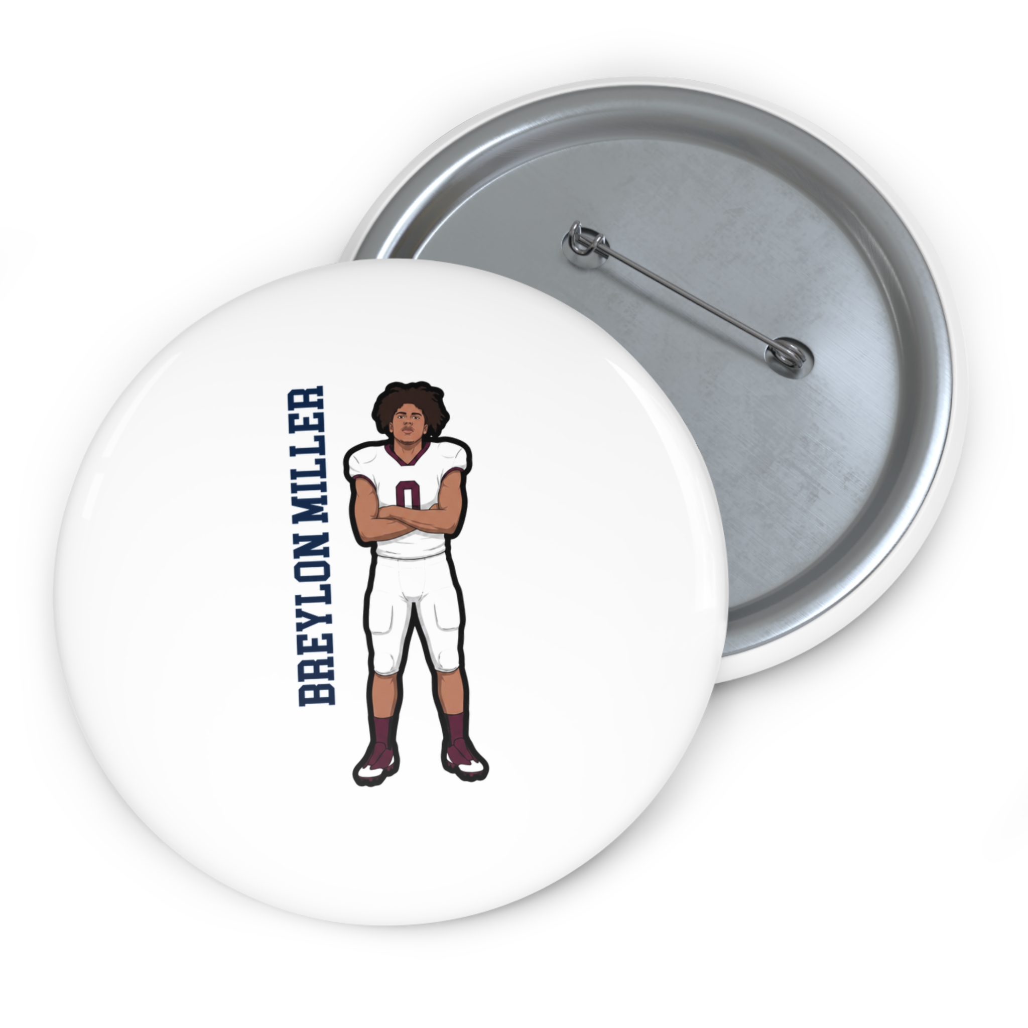 Game Day Pin — character_name_vertical in Classic