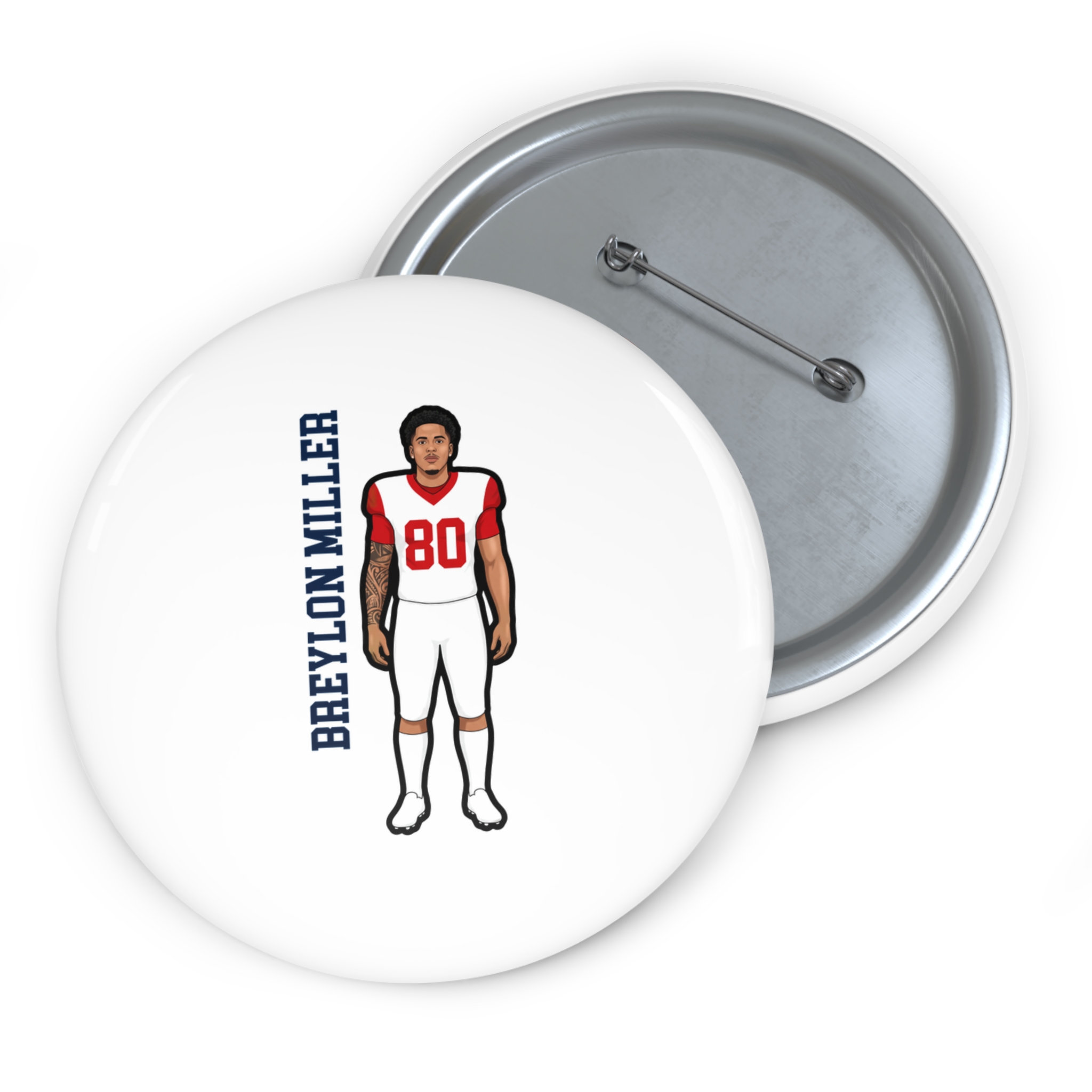 Game Day Pin — character_name_vertical in Classic