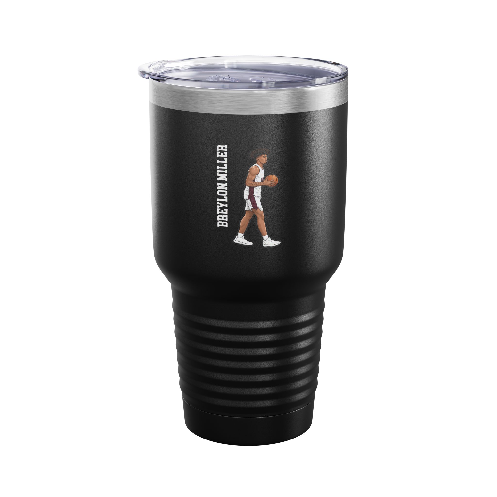 30oz Tumbler — character_name_vertical in Black