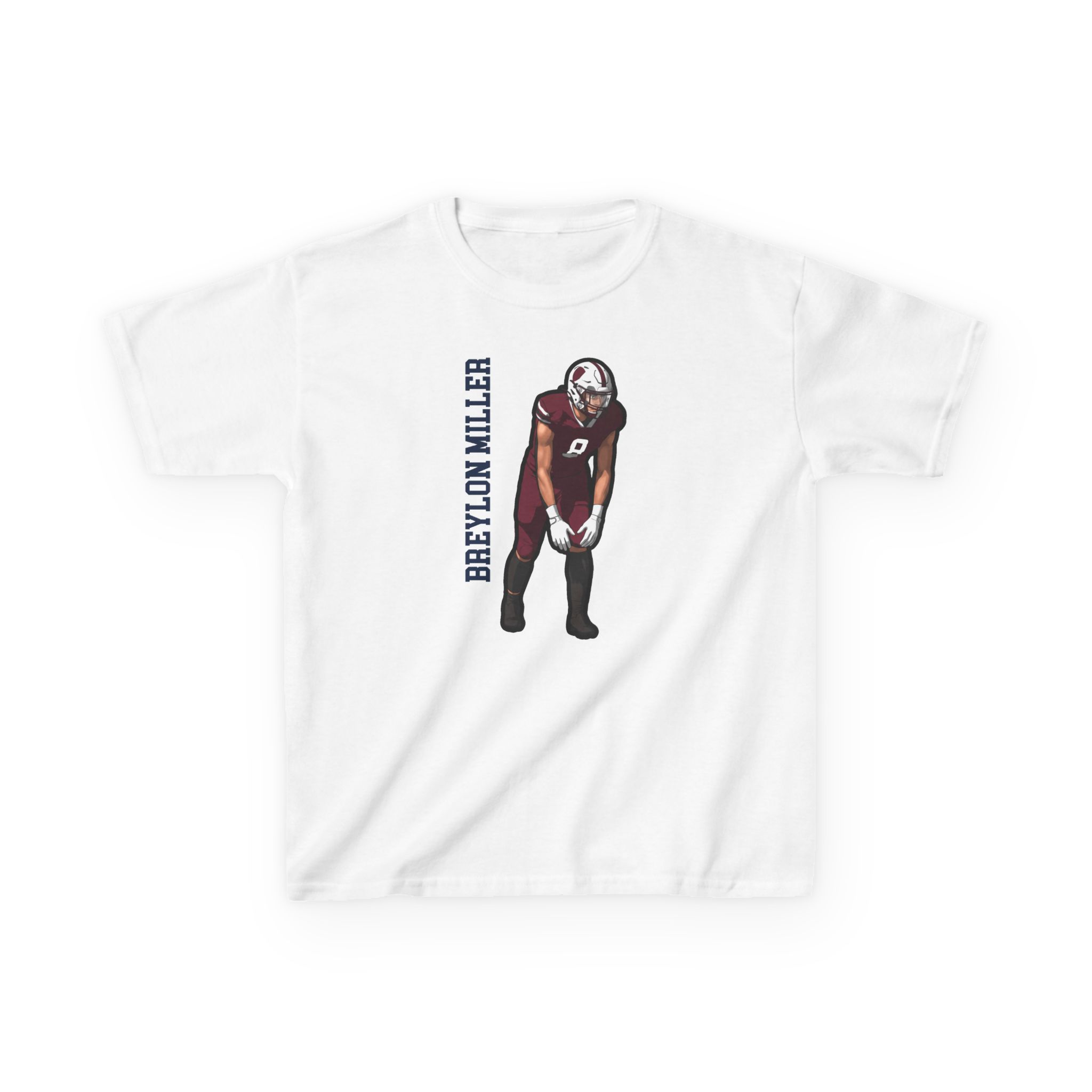 Youth Tee — character_name_vertical in White