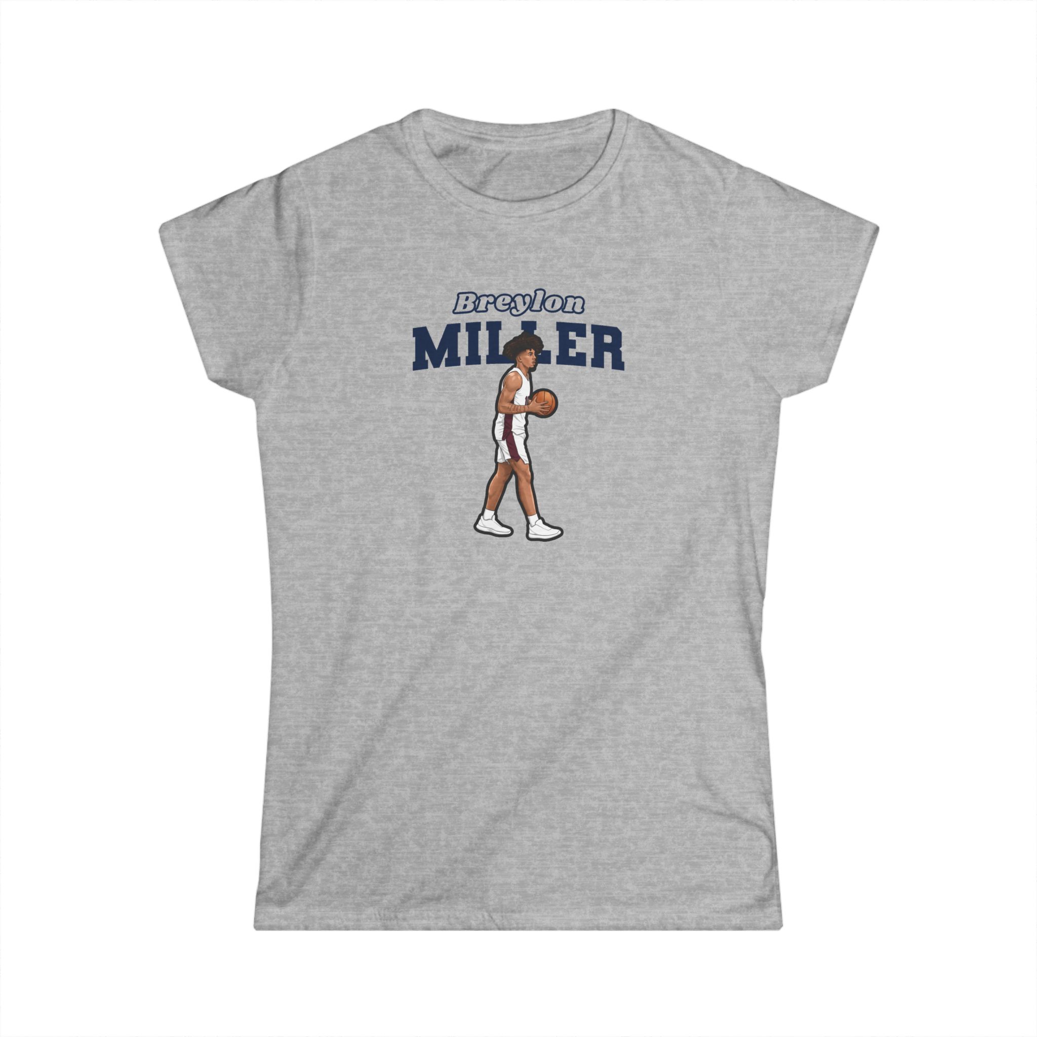Women's Softstyle Tee — character_name_arch in Grey