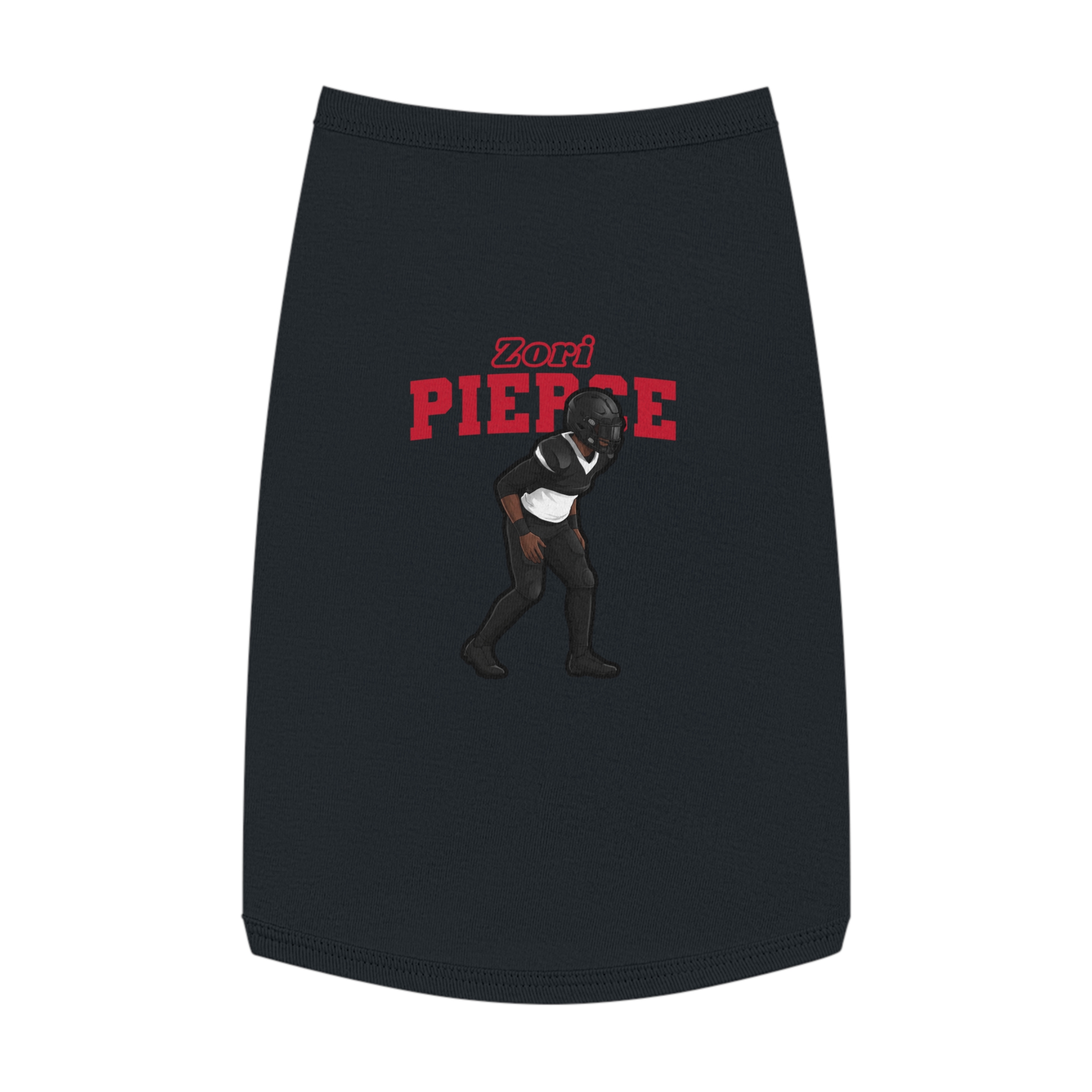 Pet Tank Top — character_name_arch in Black