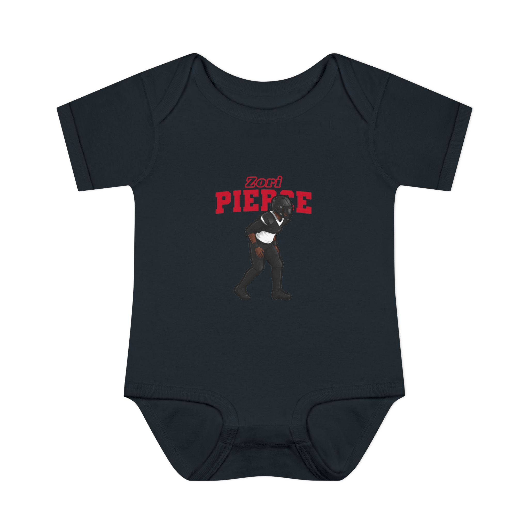 Baby Onesie — character_name_arch in Black