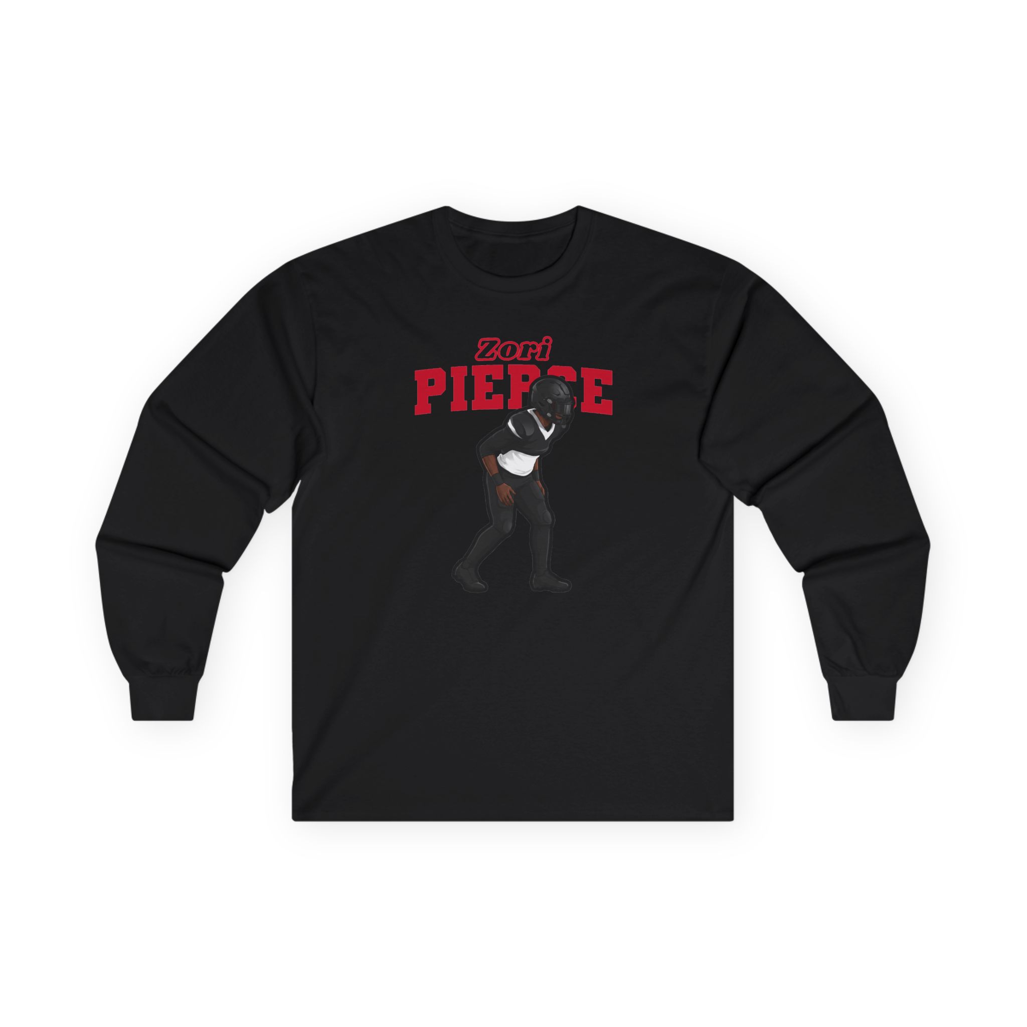 Long Sleeve Tee — character_name_arch in Black