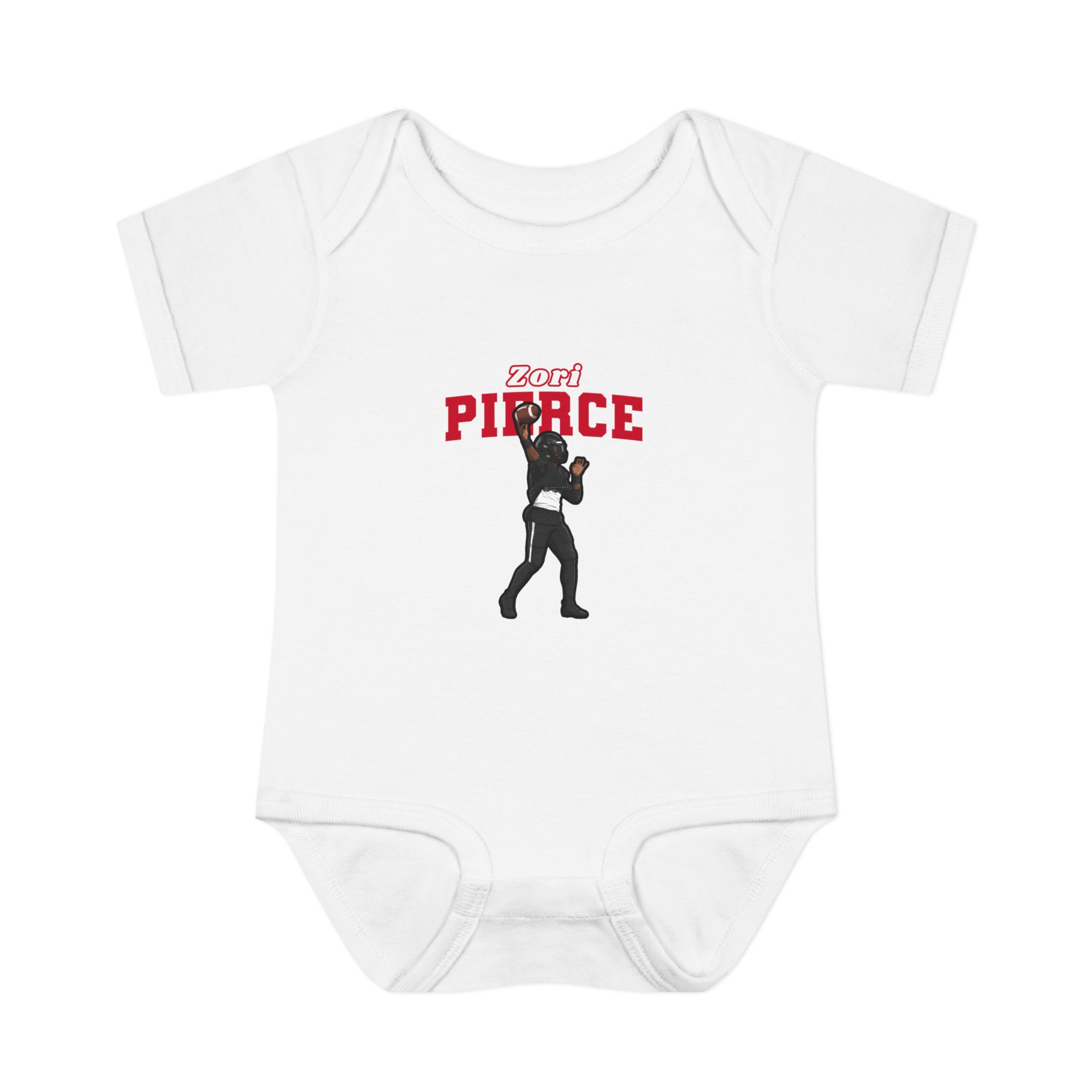 Baby Onesie — character_name_arch in White