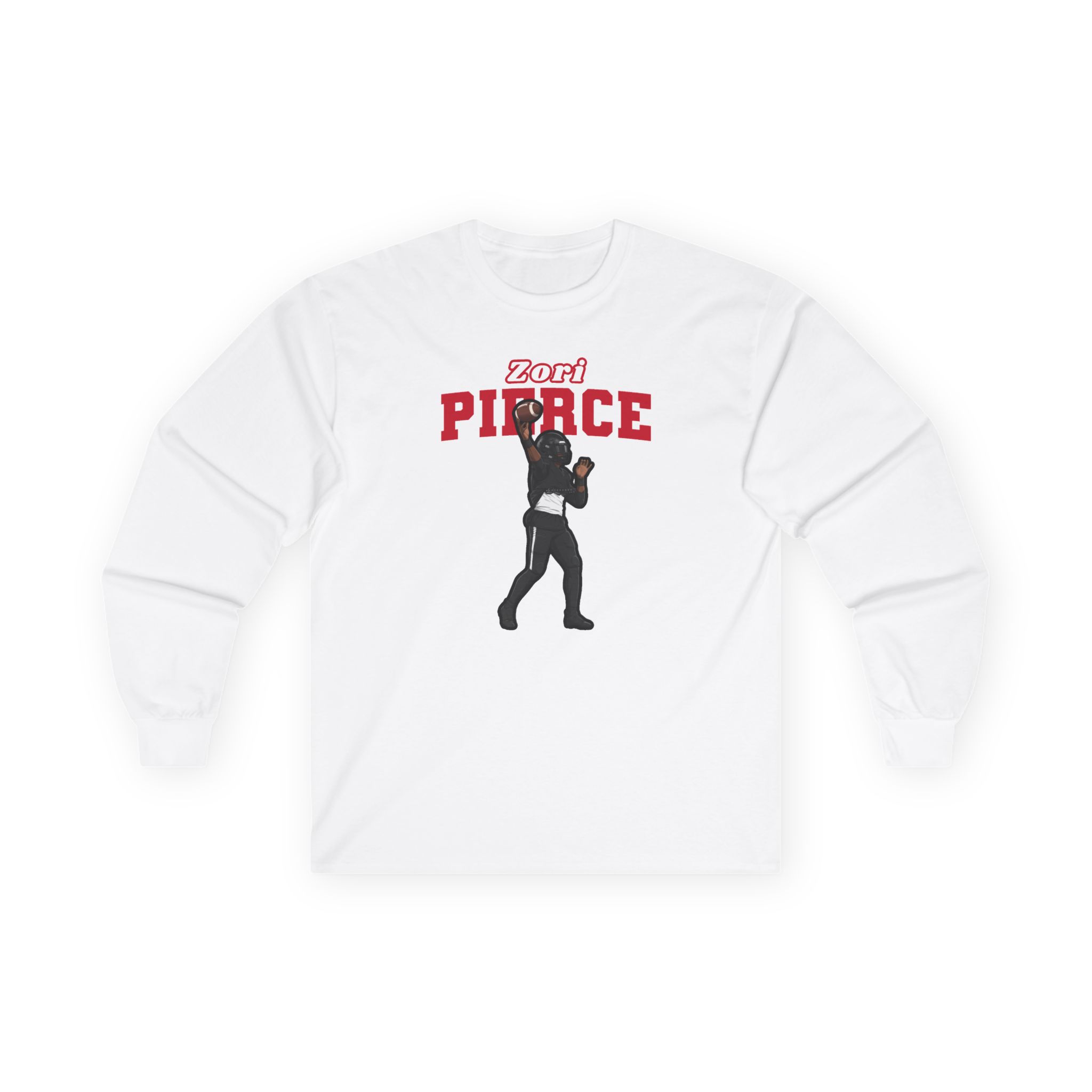 Long Sleeve Tee — character_name_arch in White