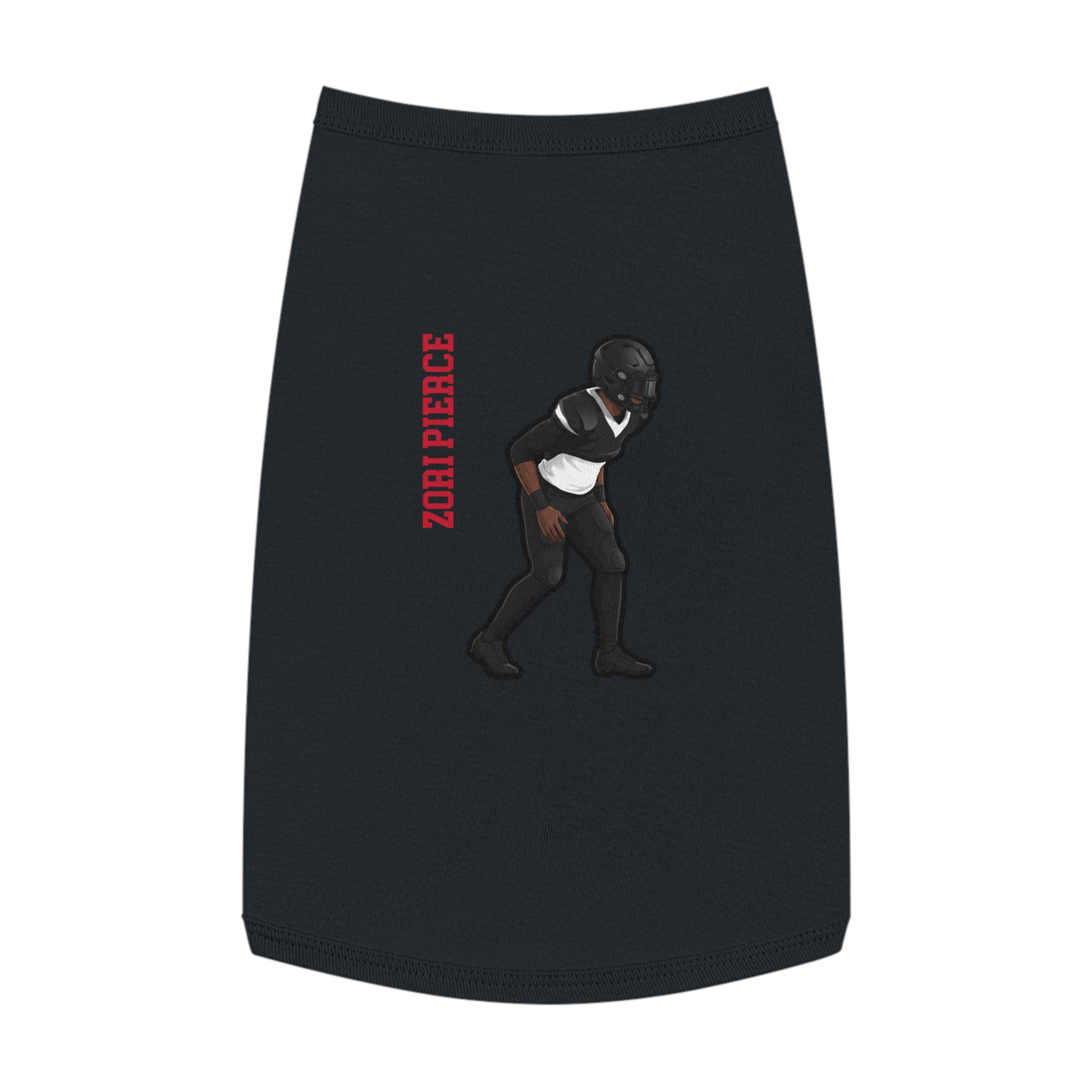 Pet Tank Top — character_name_vertical in White