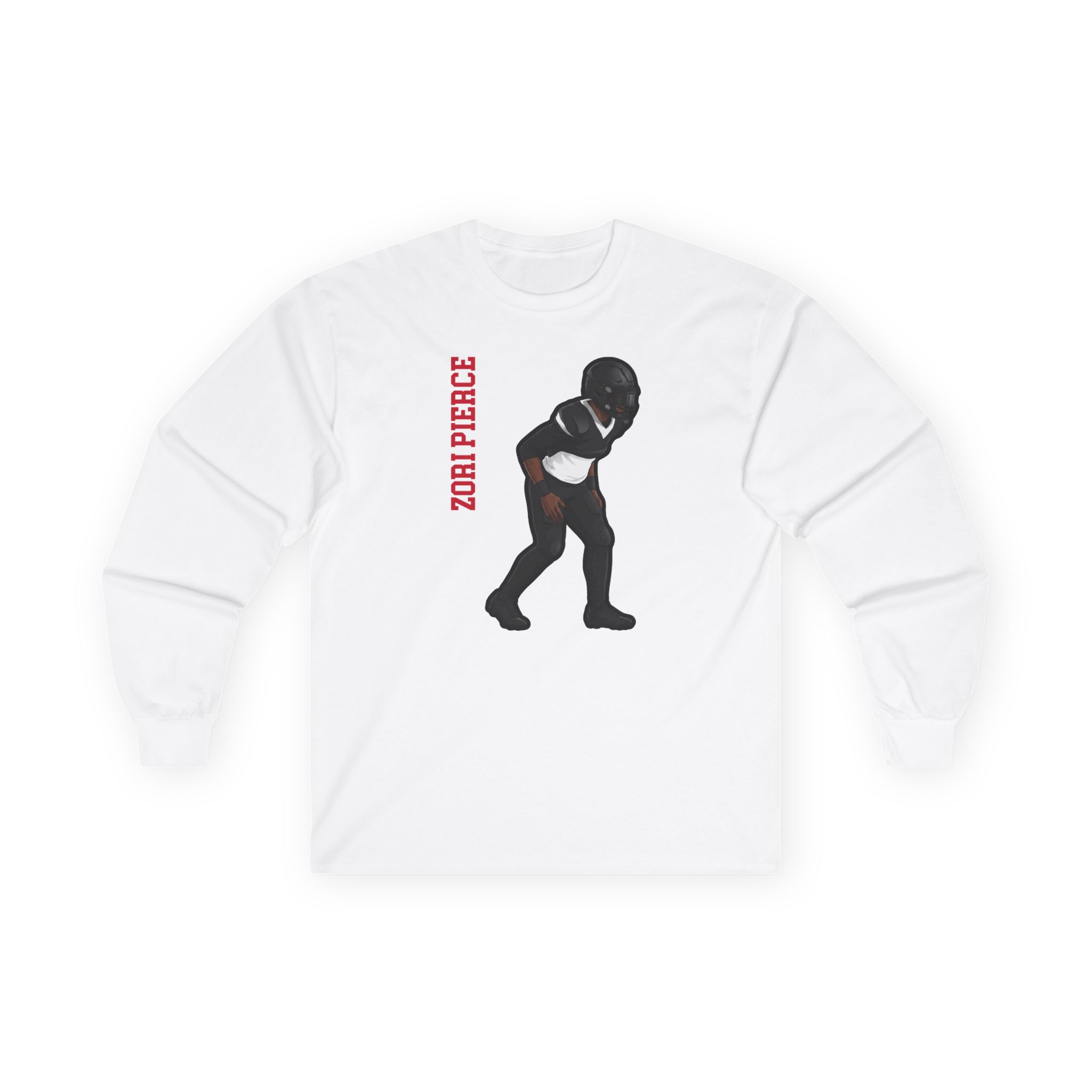 Long Sleeve Tee — character_name_vertical in White