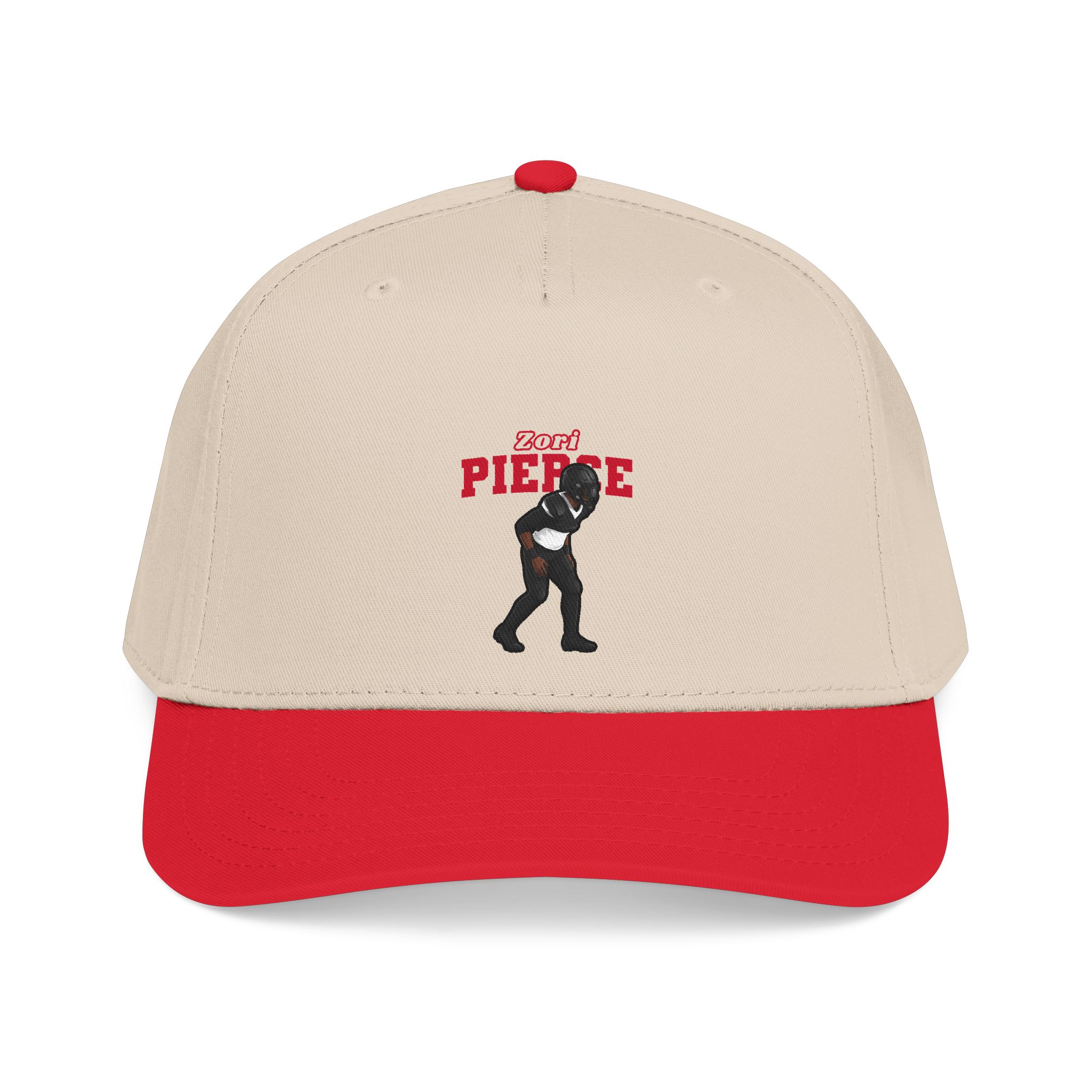 Baseball Cap — character_name_arch in Red / Natural