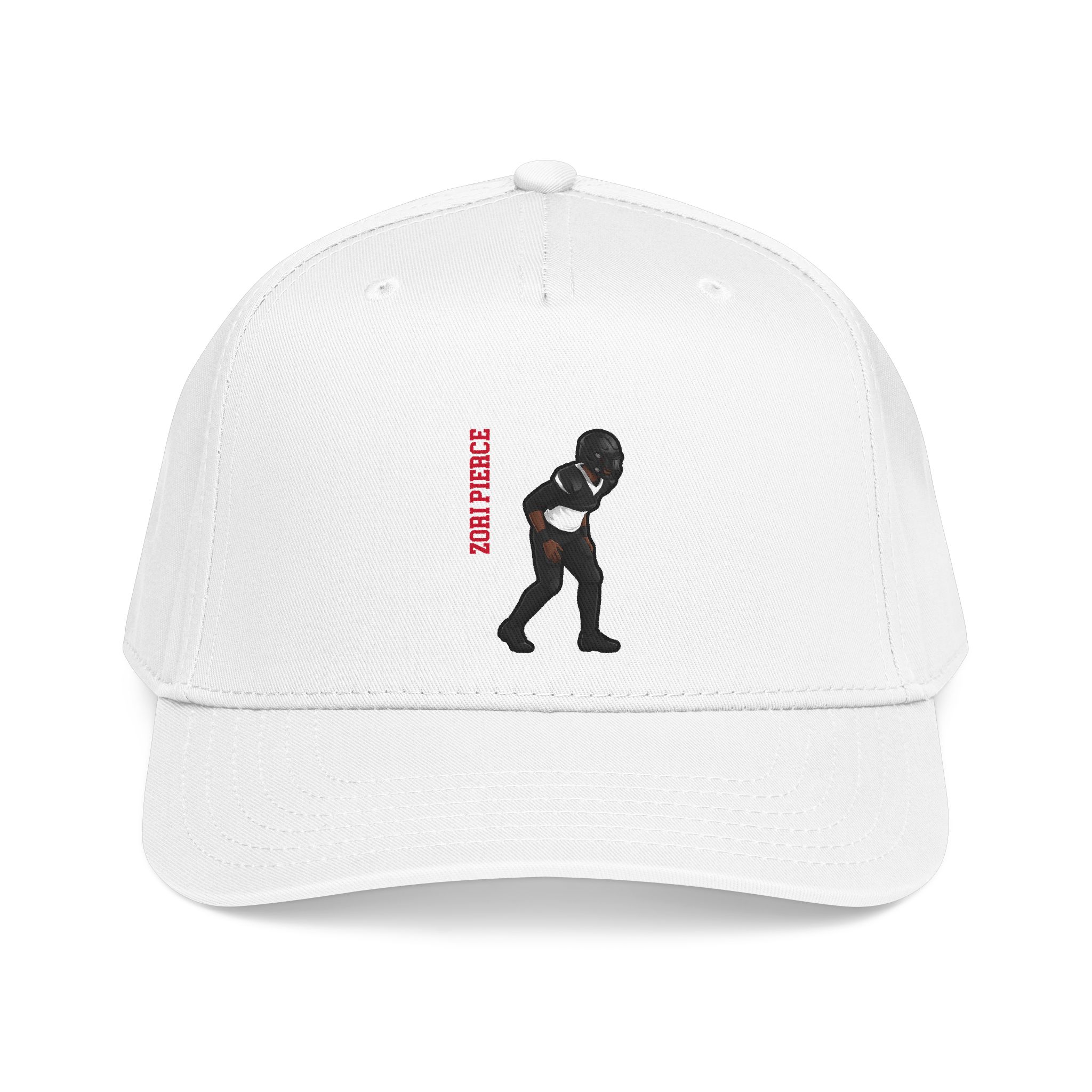 Baseball Cap — character_name_vertical in White