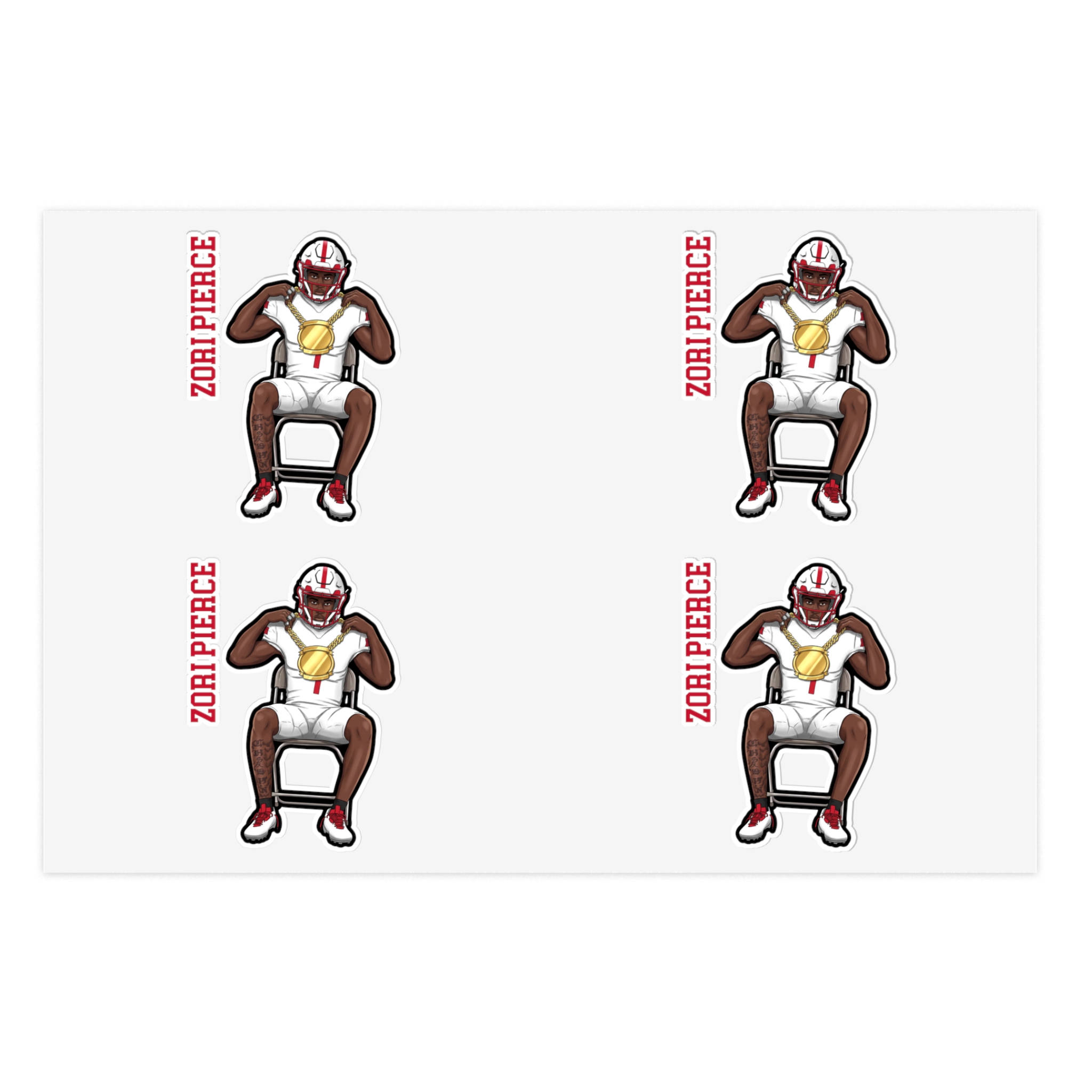 Sticker Sheet — character_name_vertical in Classic