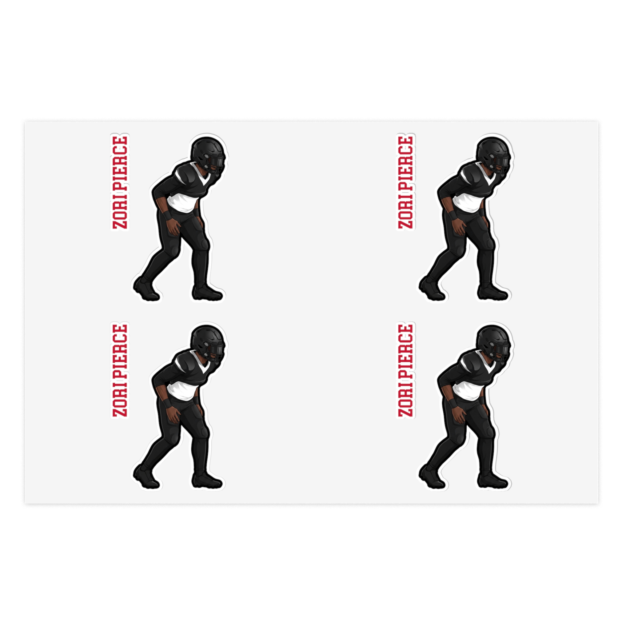 Sticker Sheet — character_name_vertical in Classic