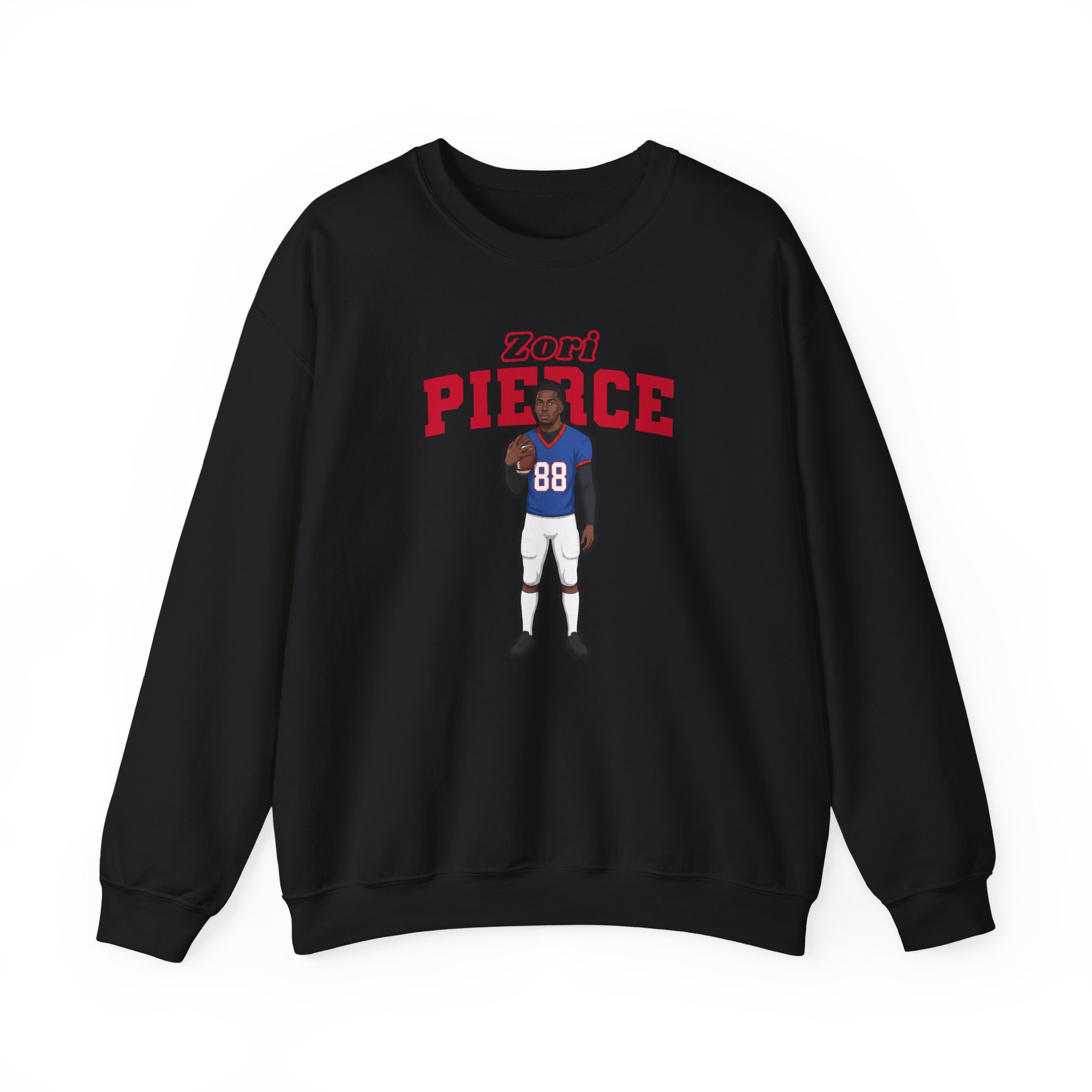 Crewneck Sweatshirt — character_name_arch in Black