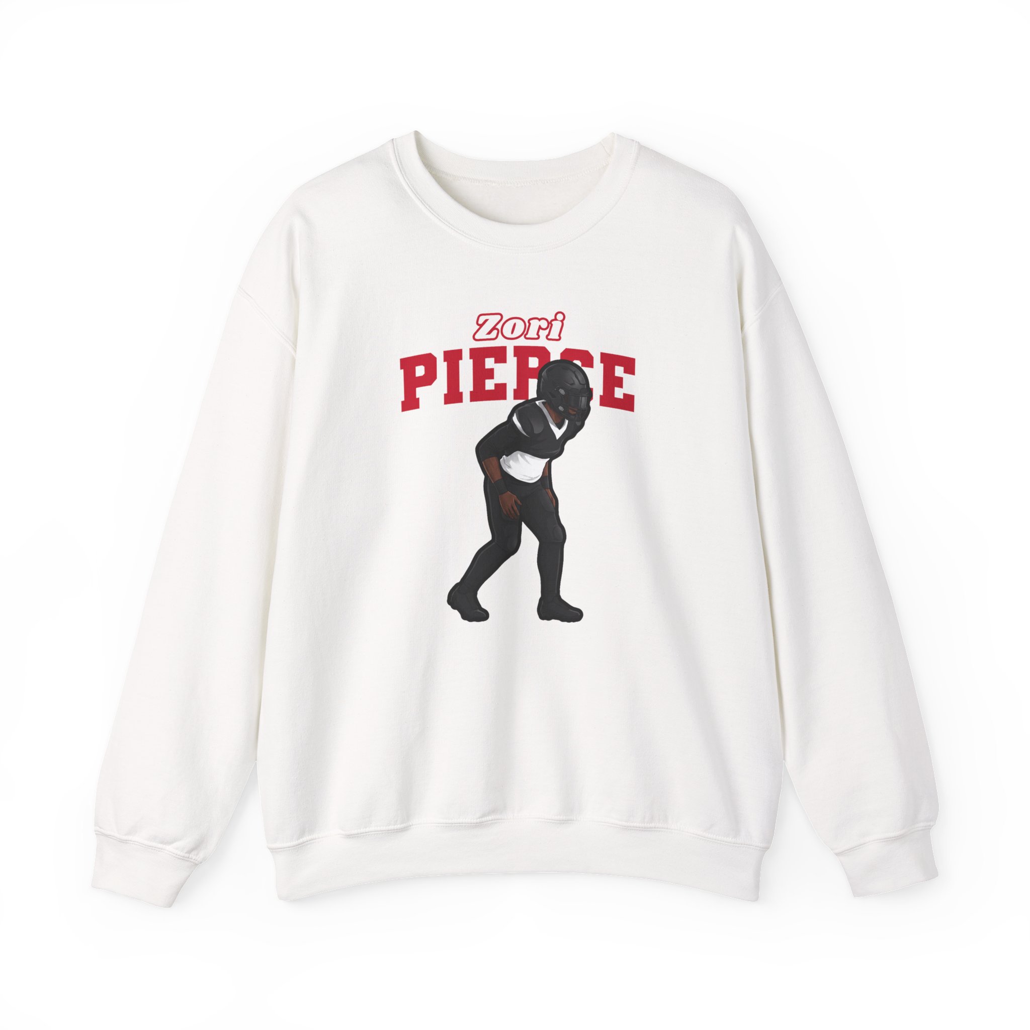 Crewneck Sweatshirt — character_name_arch in White