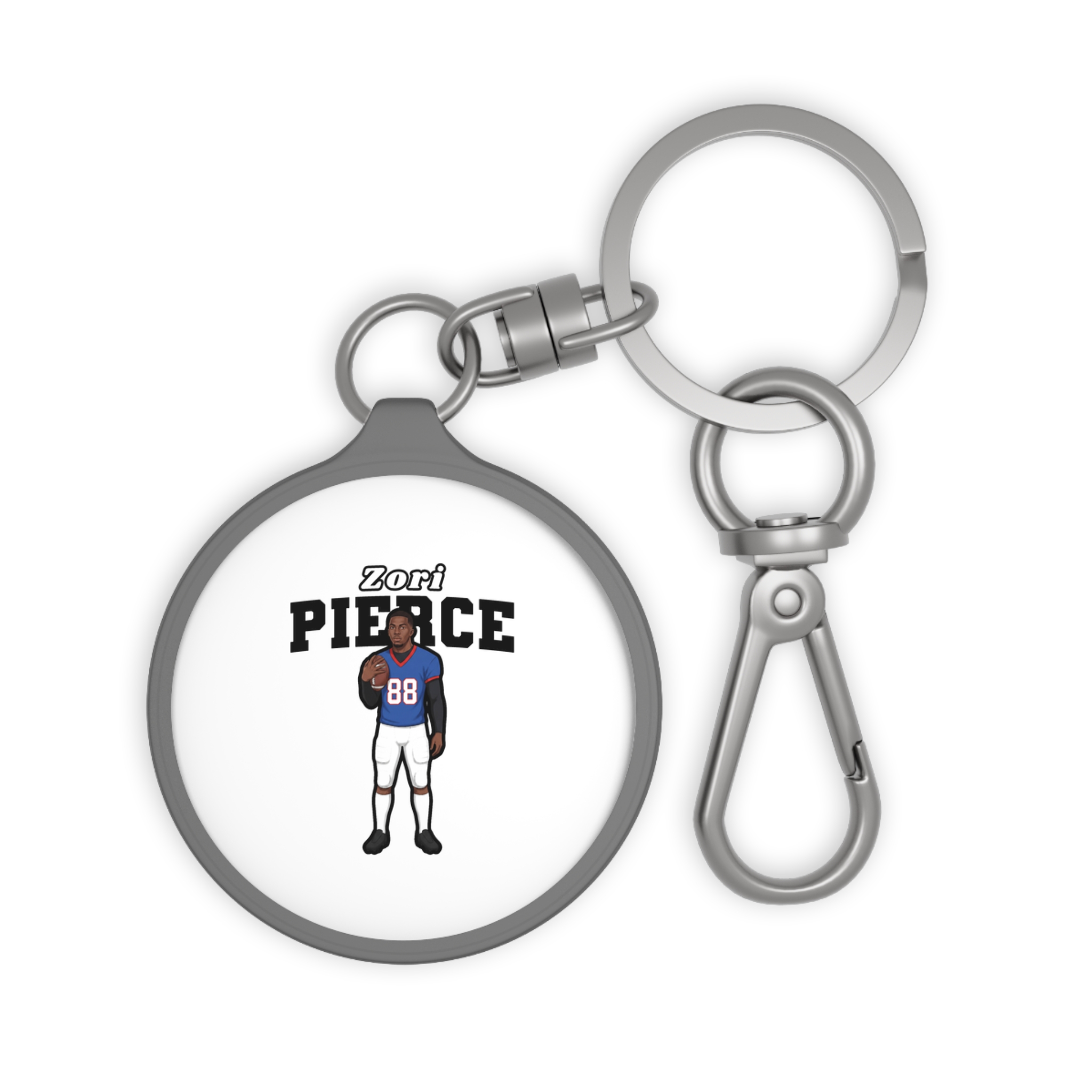 Keychain — character_name_arch in Grey