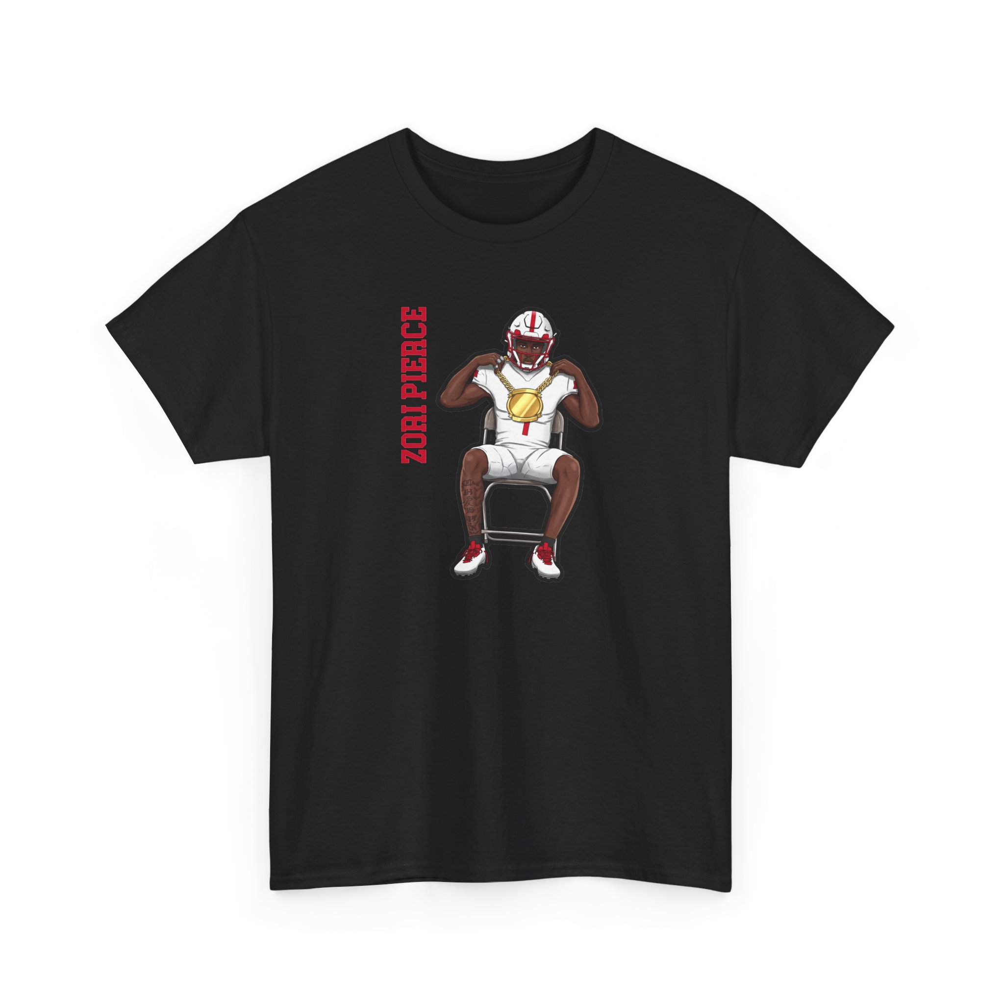 Tee — character_name_vertical in Black