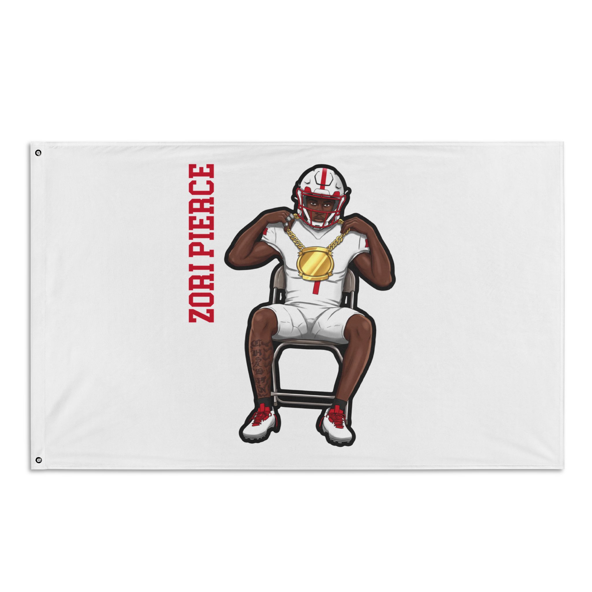 Flag (35 × 56 in) — character_name_vertical in Classic