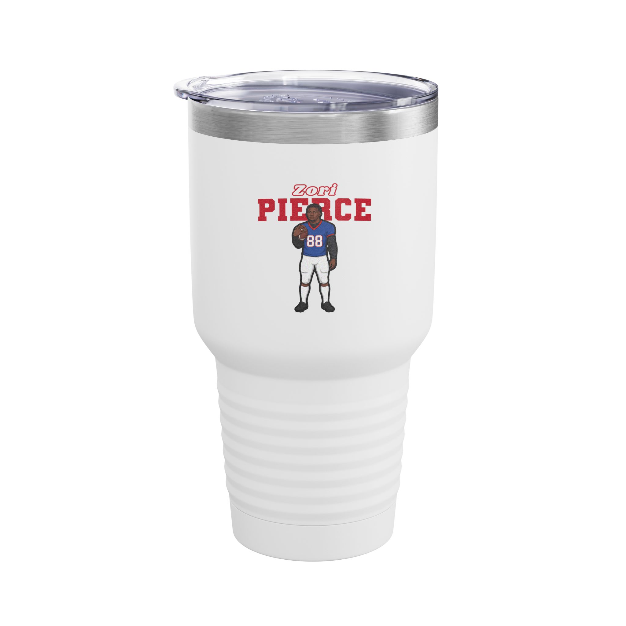 30oz Tumbler — character_name_arch in White
