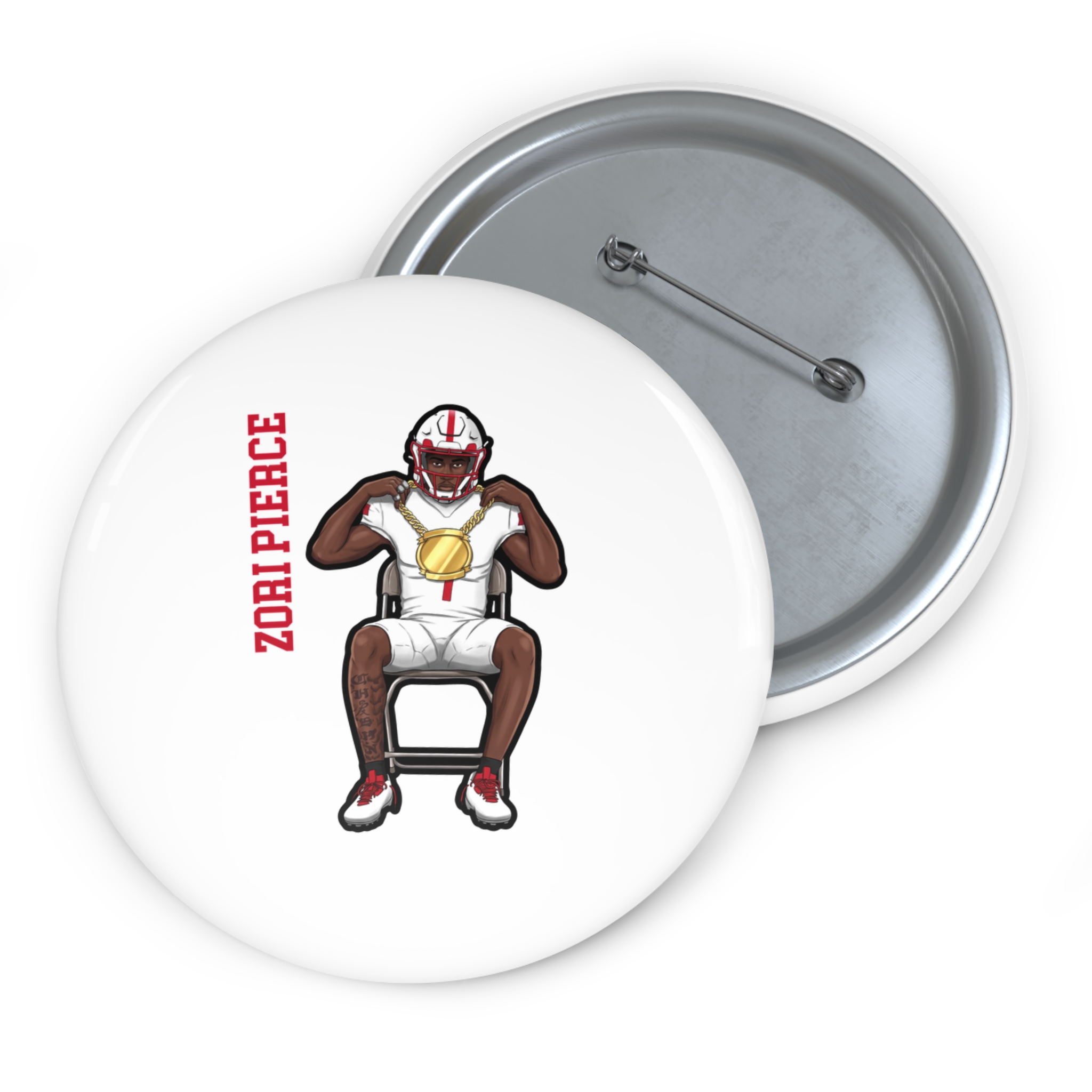 Game Day Pin — character_name_vertical in Classic