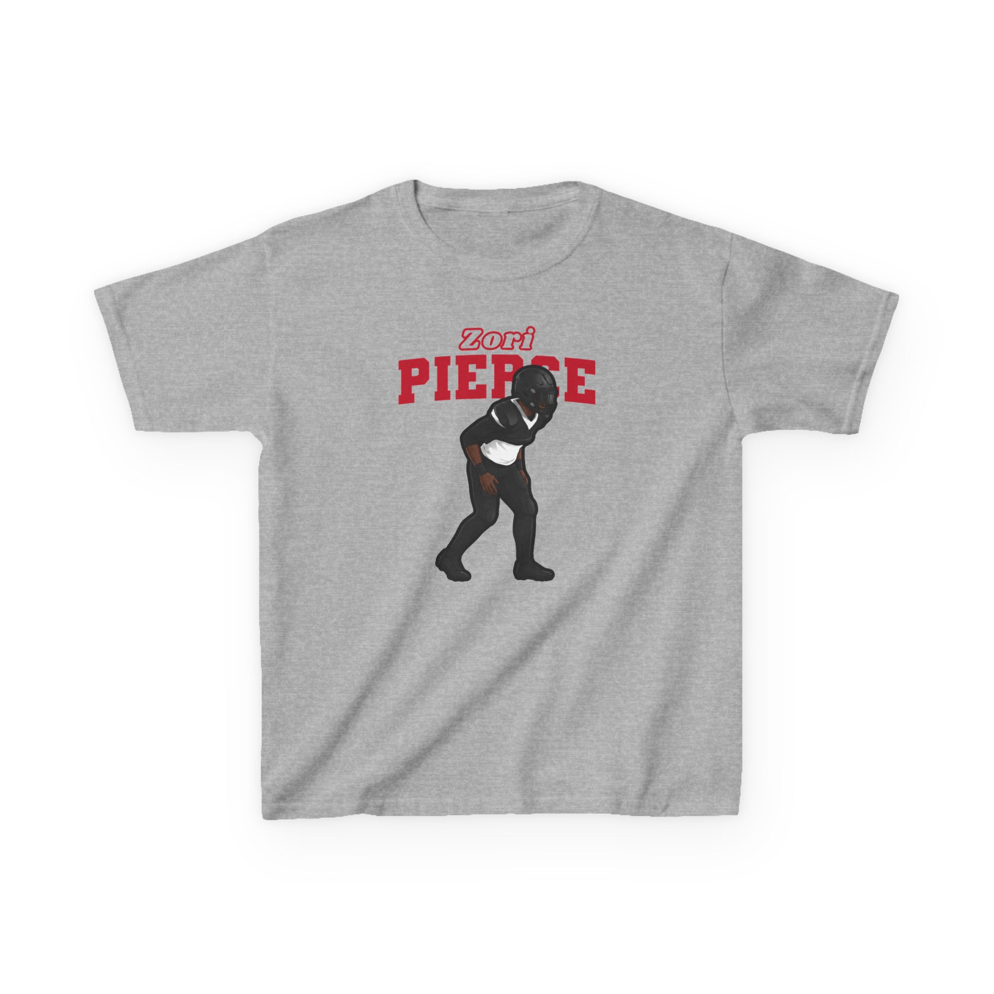Youth Tee — character_name_arch in Grey