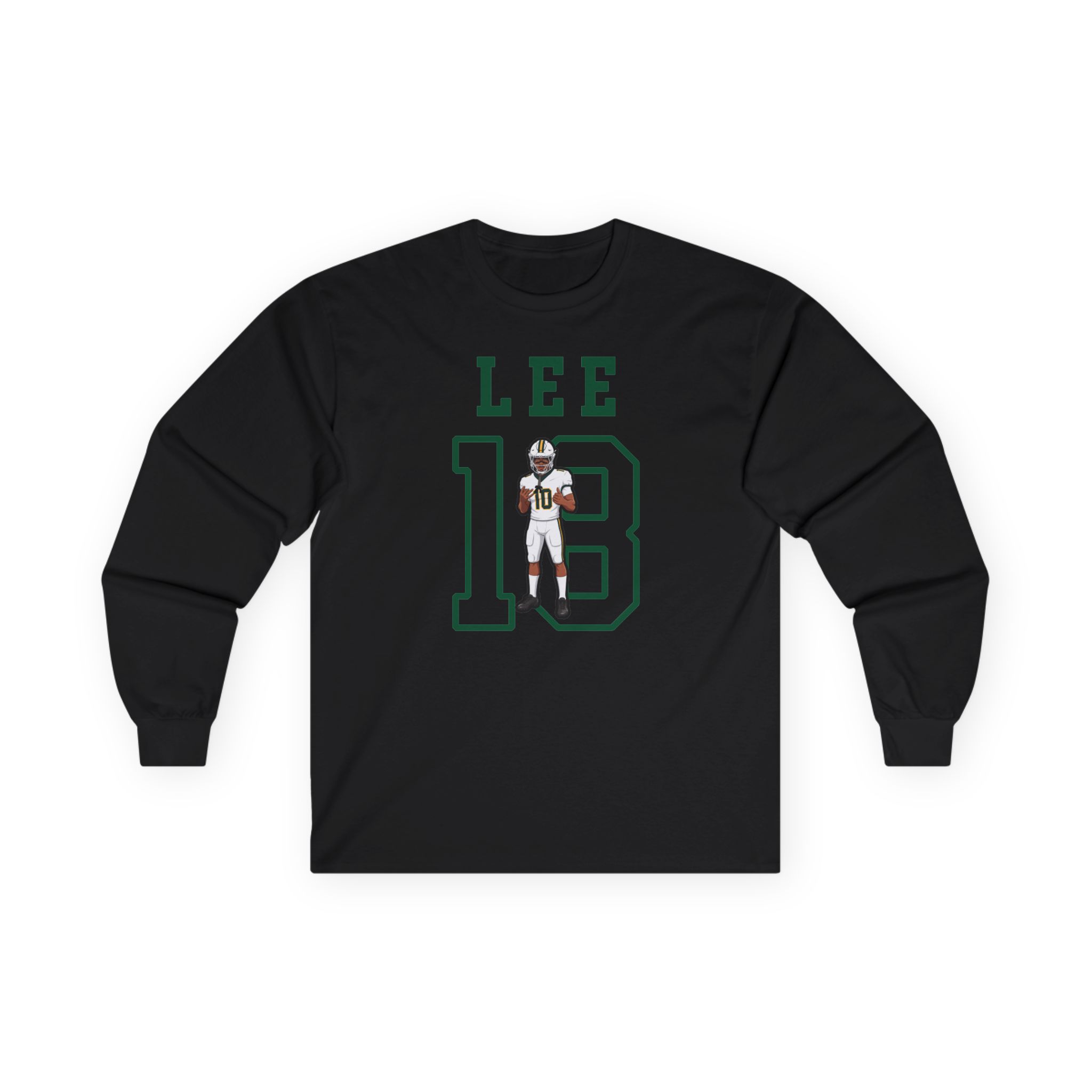 Long Sleeve Tee — character_shirsey in Black