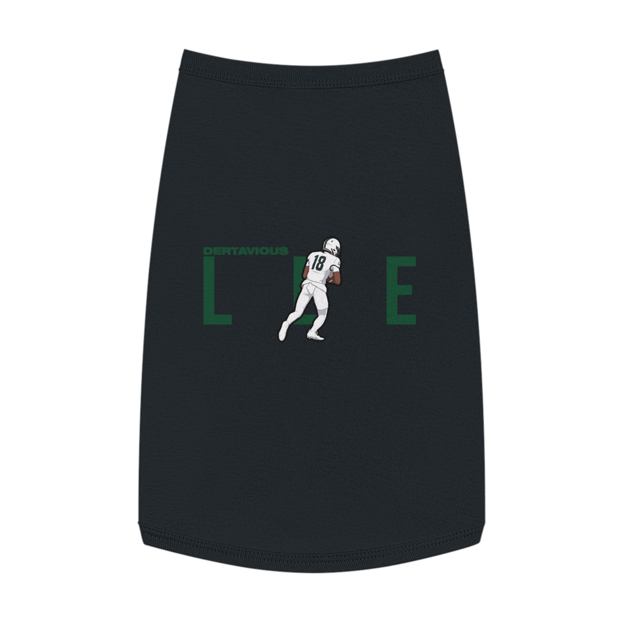 Pet Tank Top — character_player_name in Black